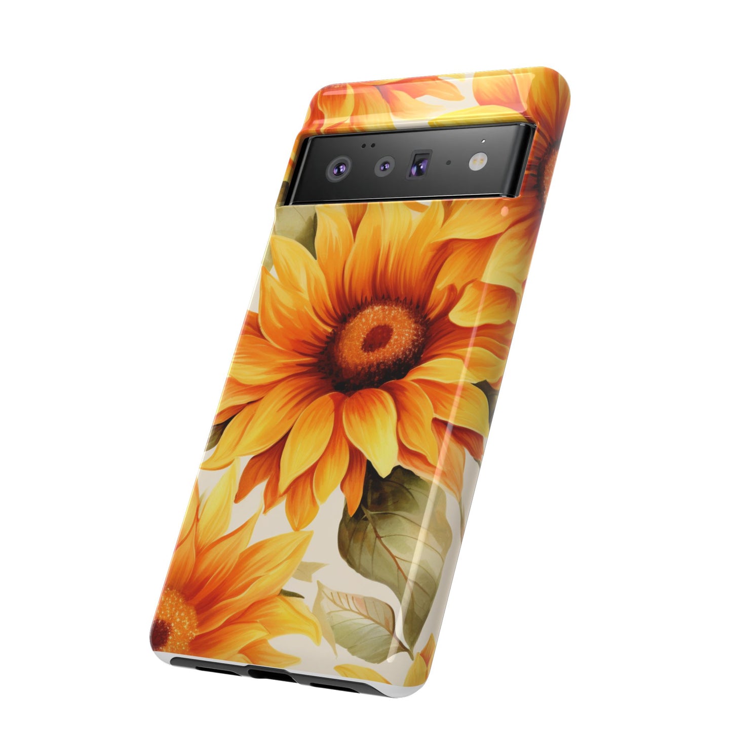 Golden Sunflower Glow Mobile Case – Radiant & Elegant