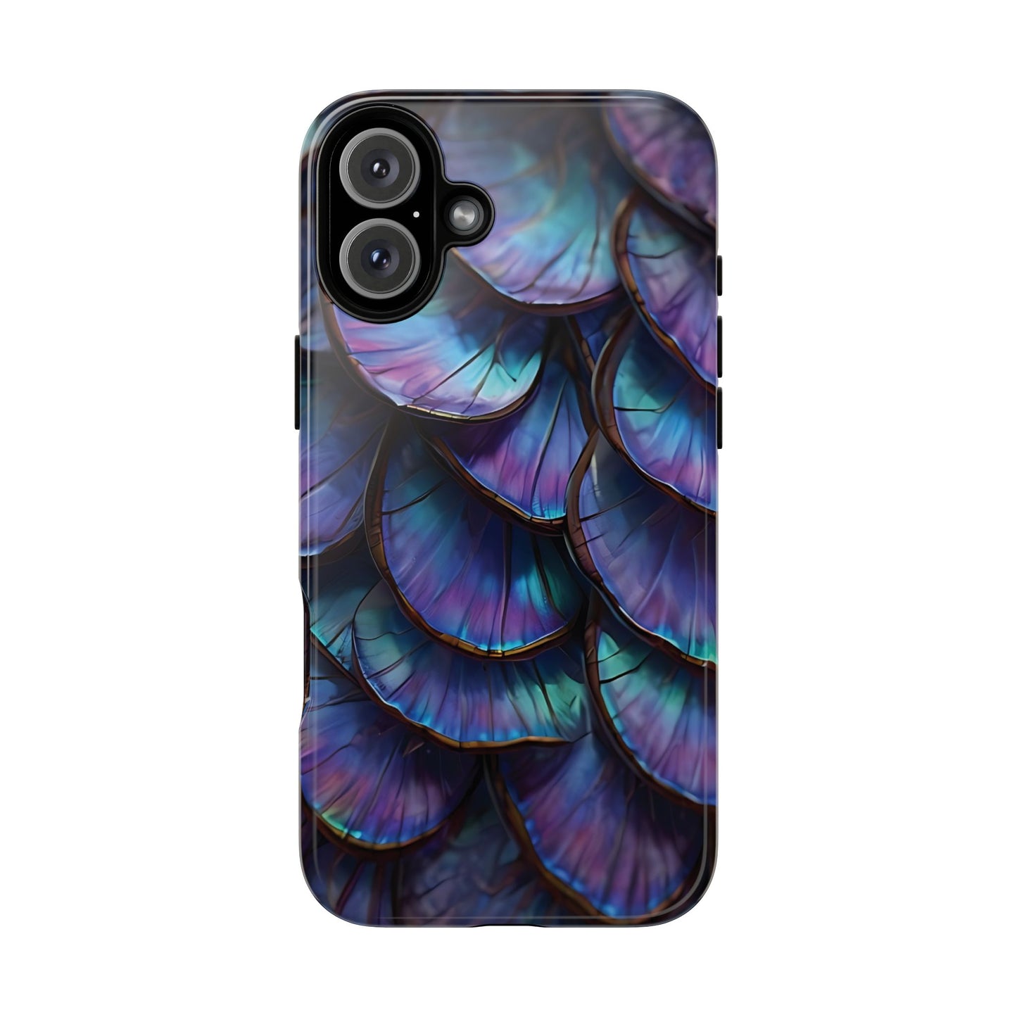 Abstract Macro Shot of Iridescent Butterfly Fish Scales Phone Case Design