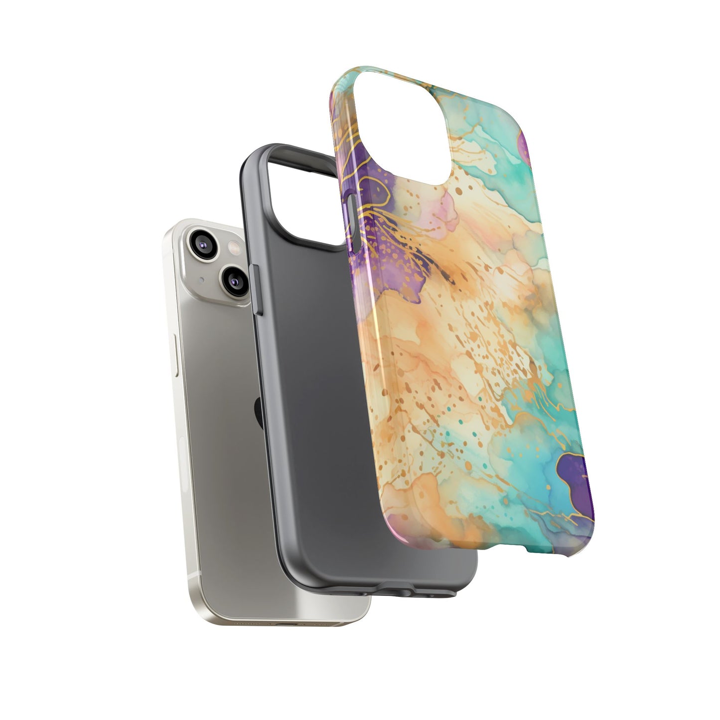 Golden Aura Abstract Watercolor Mobile Case