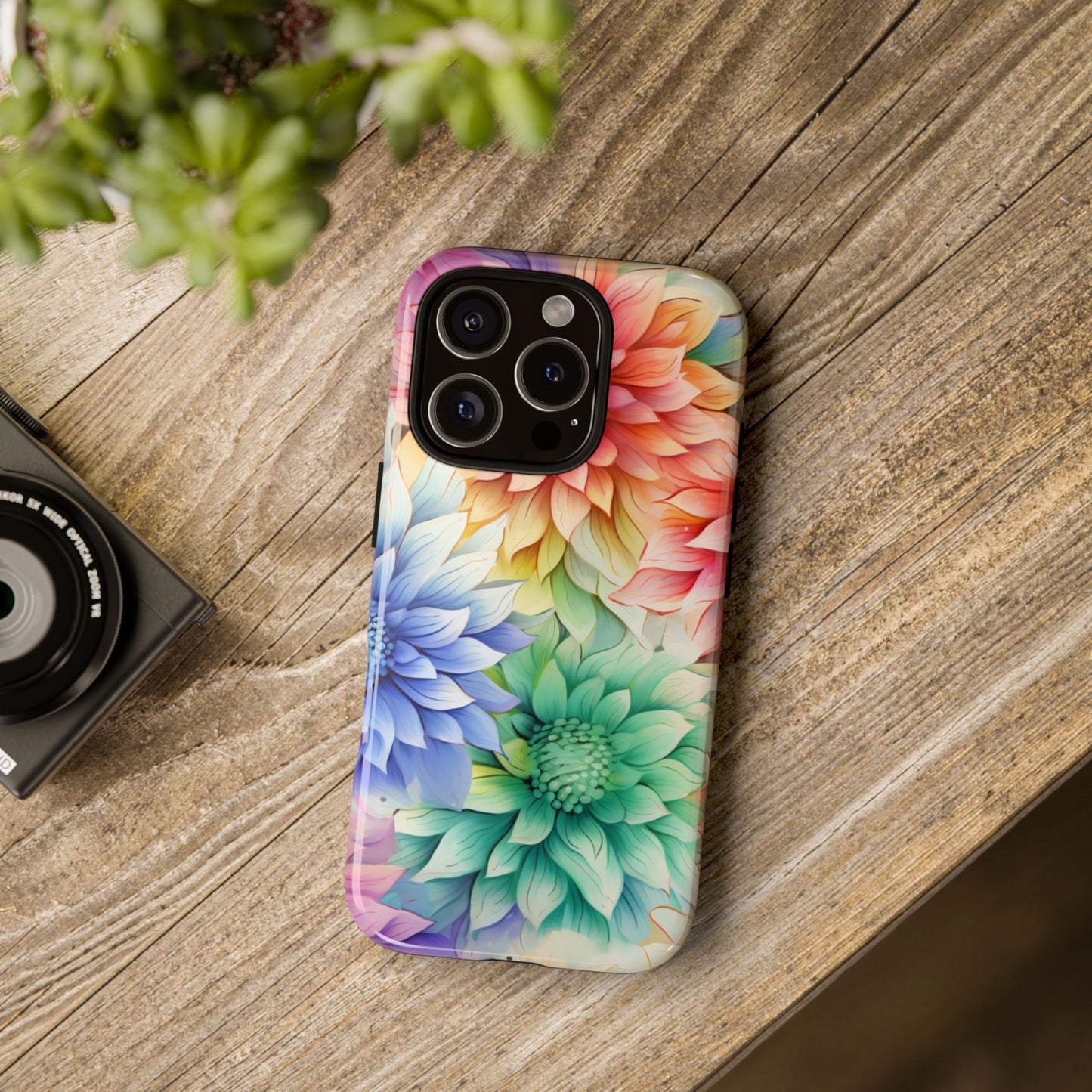 Rainbow Bloom Mandala Floral Mobile Case