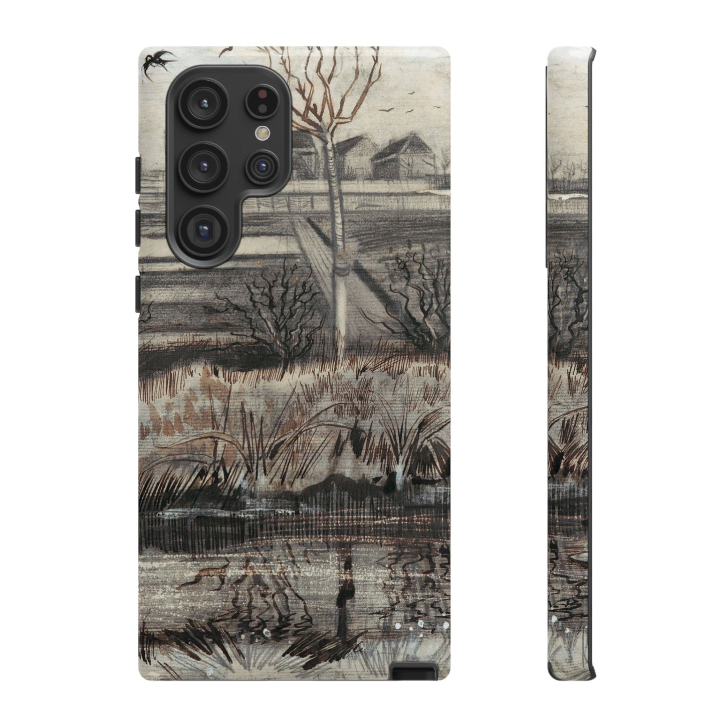 Vincent Van Gogh Lake Painting Phone Case - iPhone, Samsung, Google Pixel - Artistic Impressionist Cover