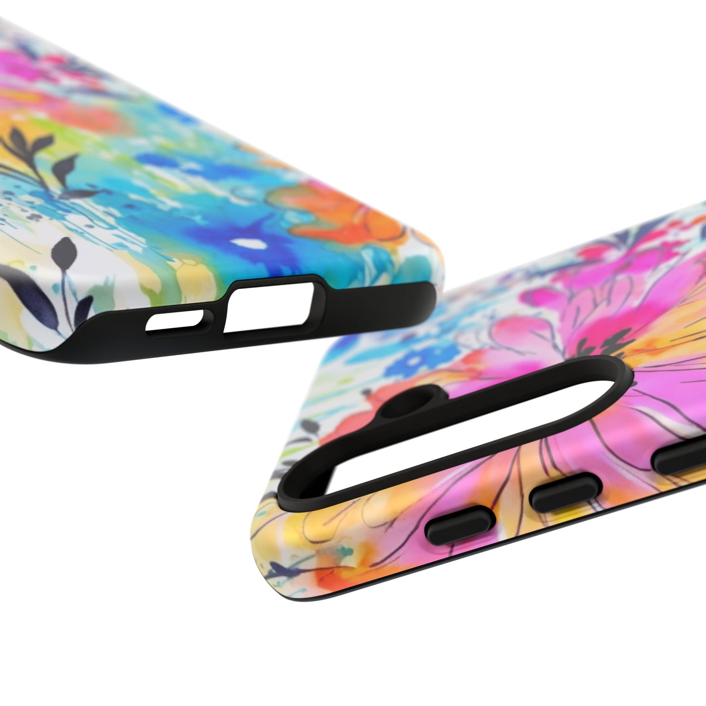 Abstract Watercolor Bloom Phone Case – Expressive & Vibrant