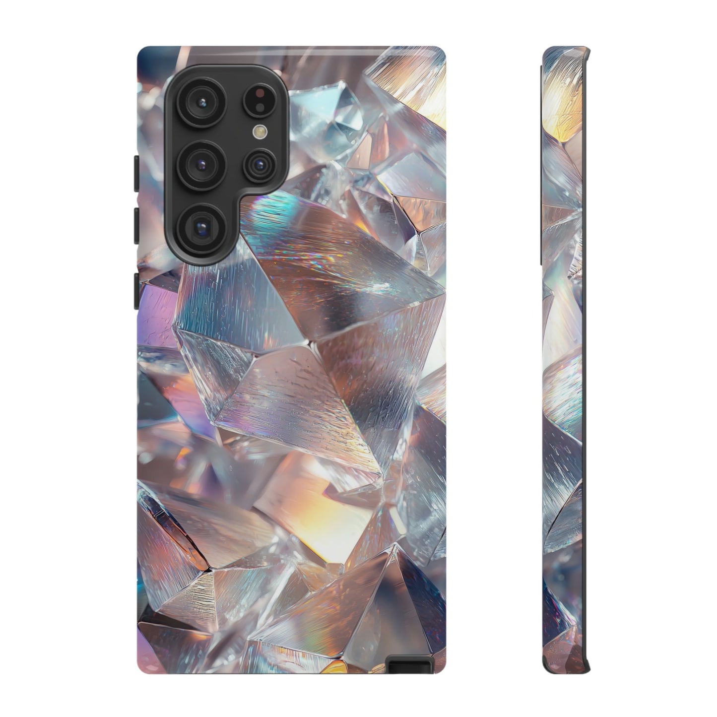 Iridescent Crystal Matching Couple Phone Case – Shimmer & Shine for iPhone, Samsung & Google Pixel