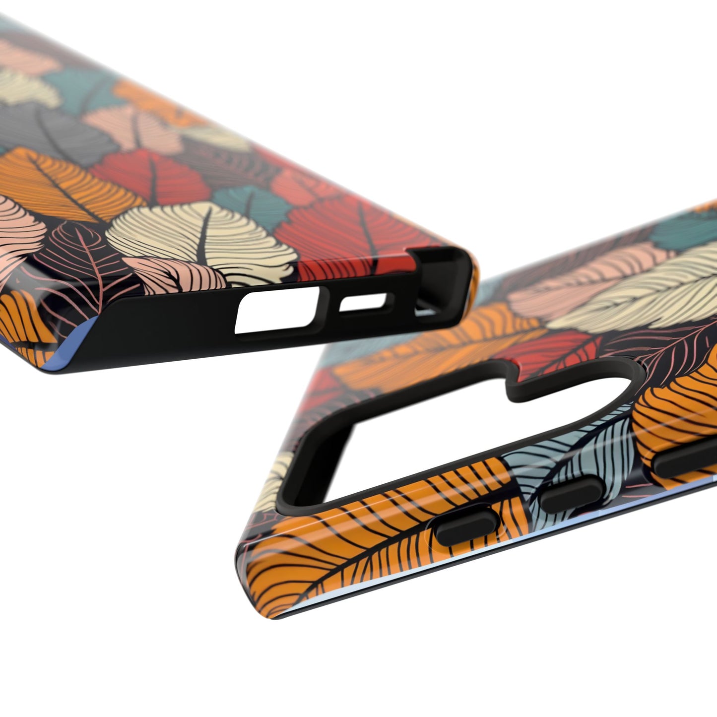 Colorful Abstract Leaves Pattern Design