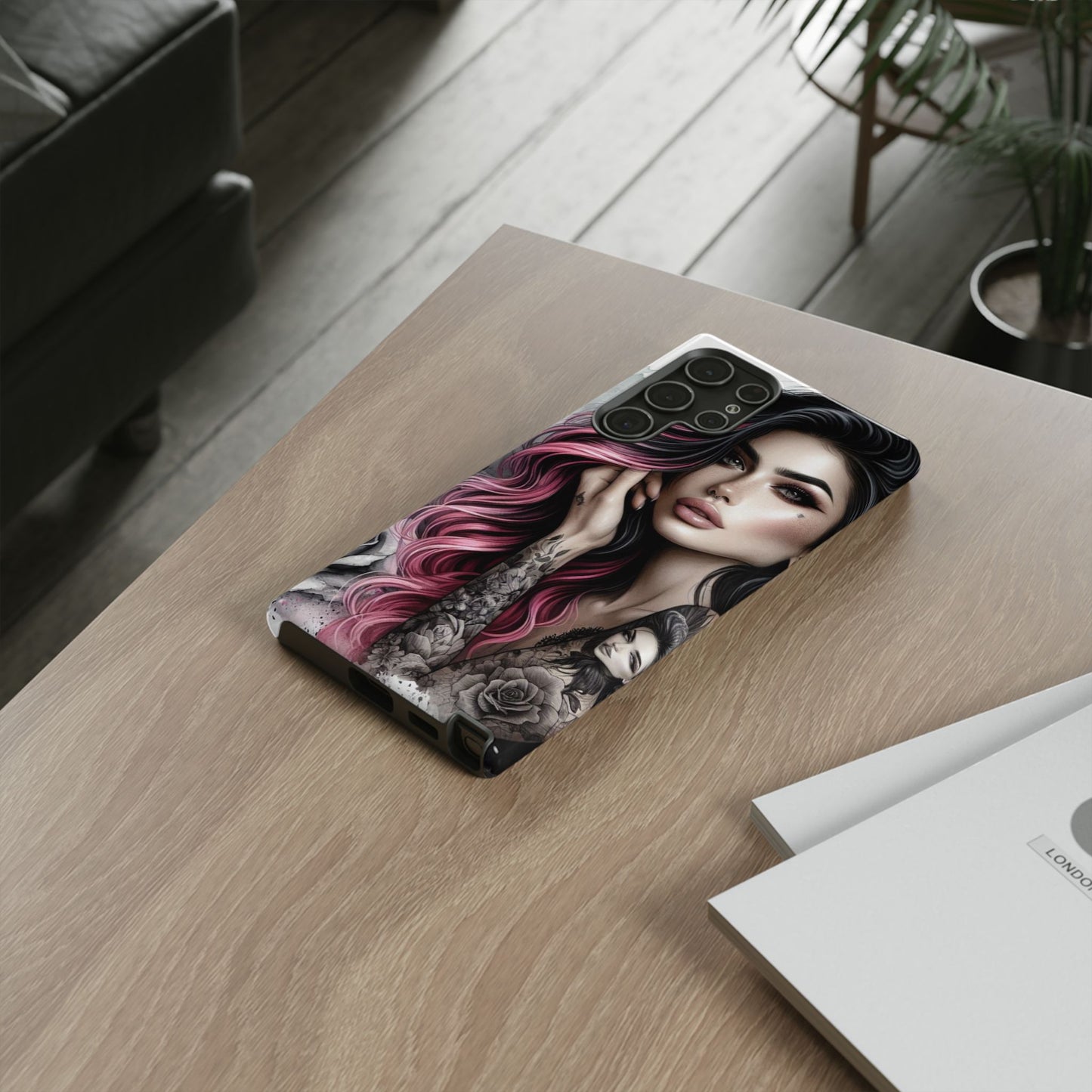 Tattooed Elegance – Gothic Art Mobile Cover