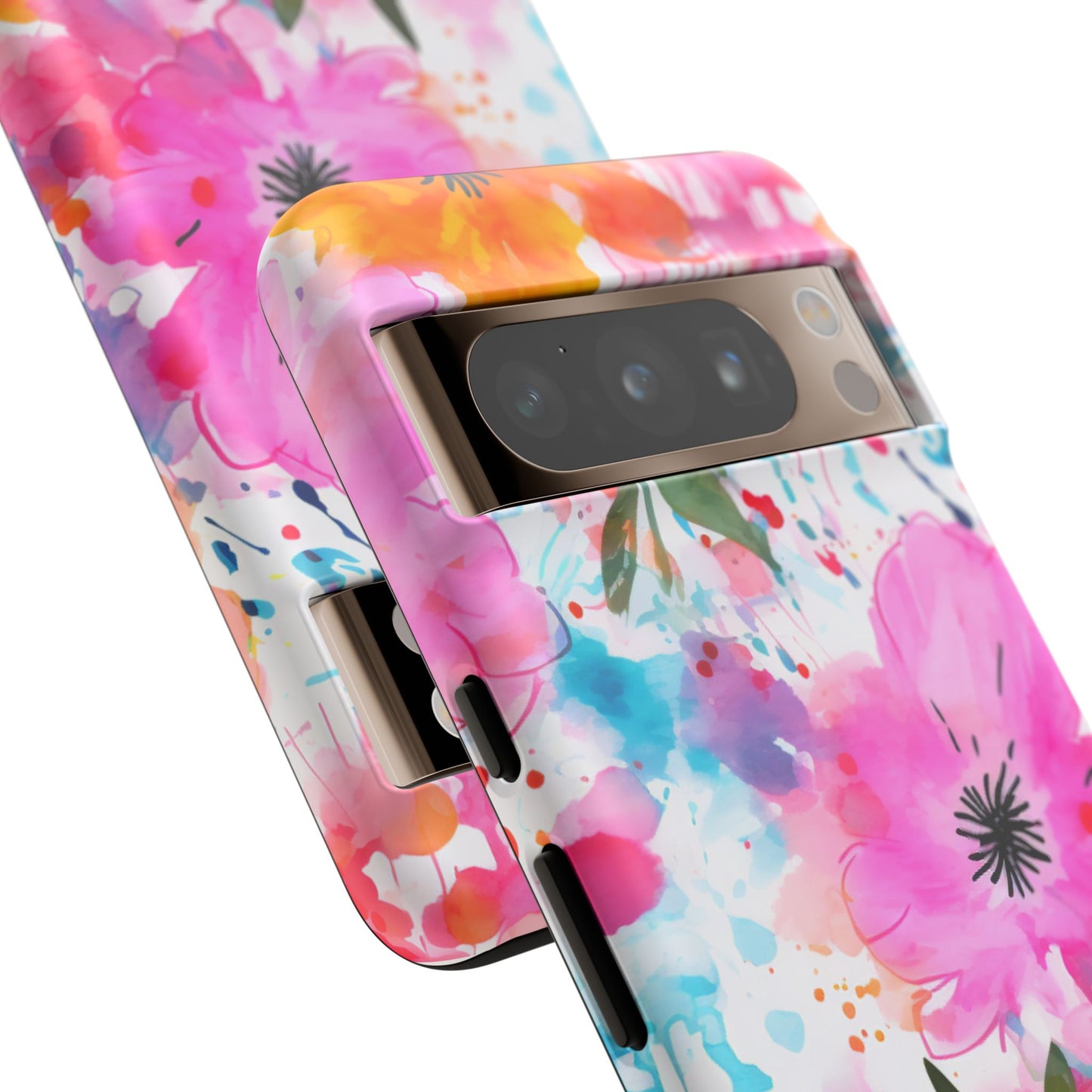Vibrant Watercolor Floral Phone Case – Artistic & Colorful Design