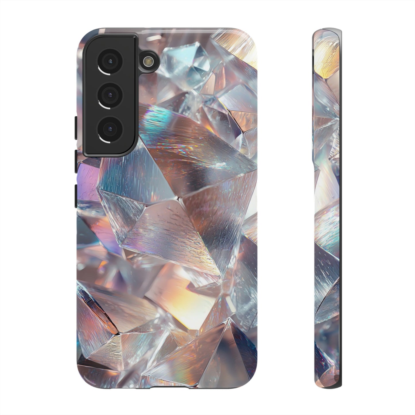Iridescent Crystal Matching Couple Phone Case – Shimmer & Shine for iPhone, Samsung & Google Pixel