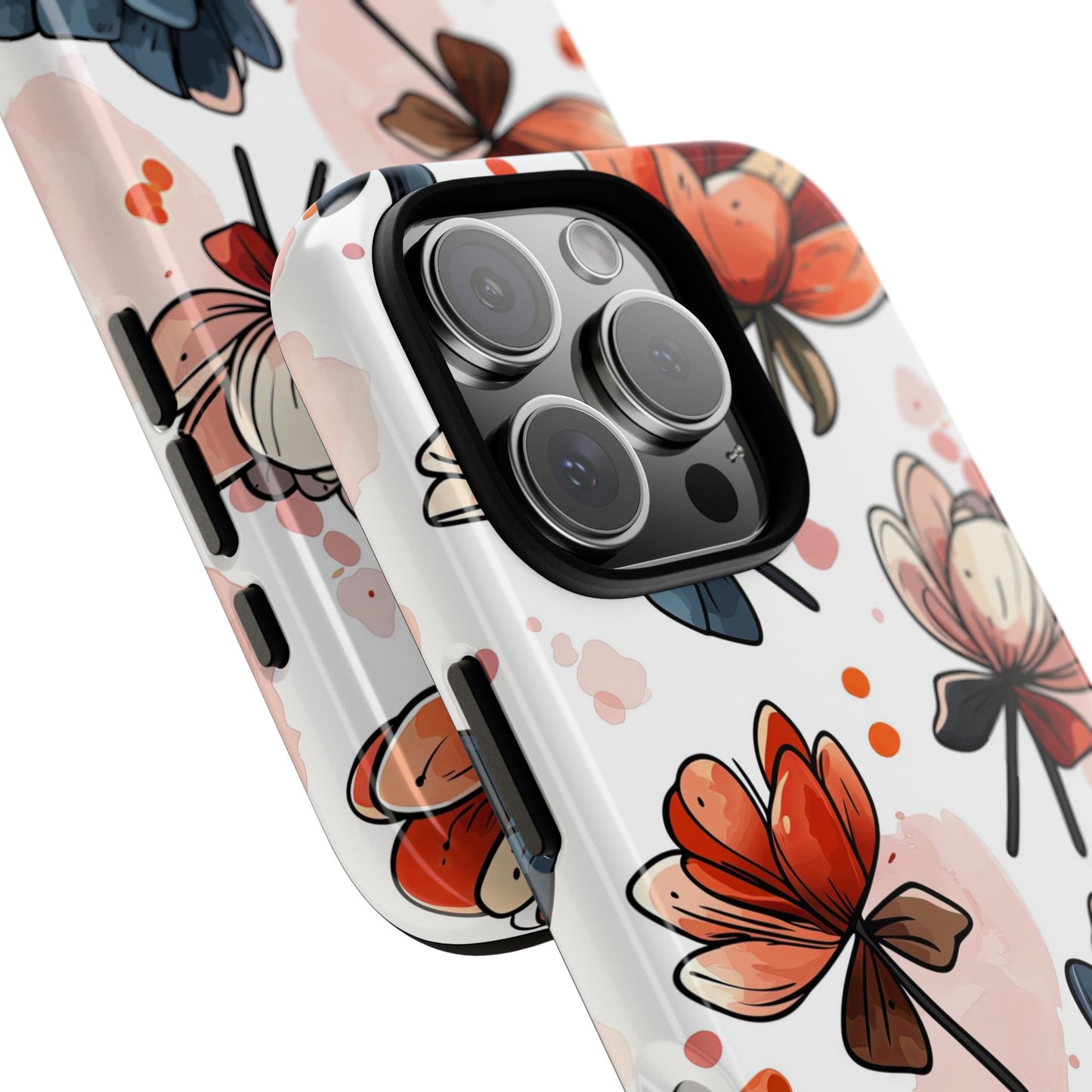 Bold Bloom Watercolor Floral Phone Case for iPhone, Samsung & Google Pixel | Artistic Flower Pattern