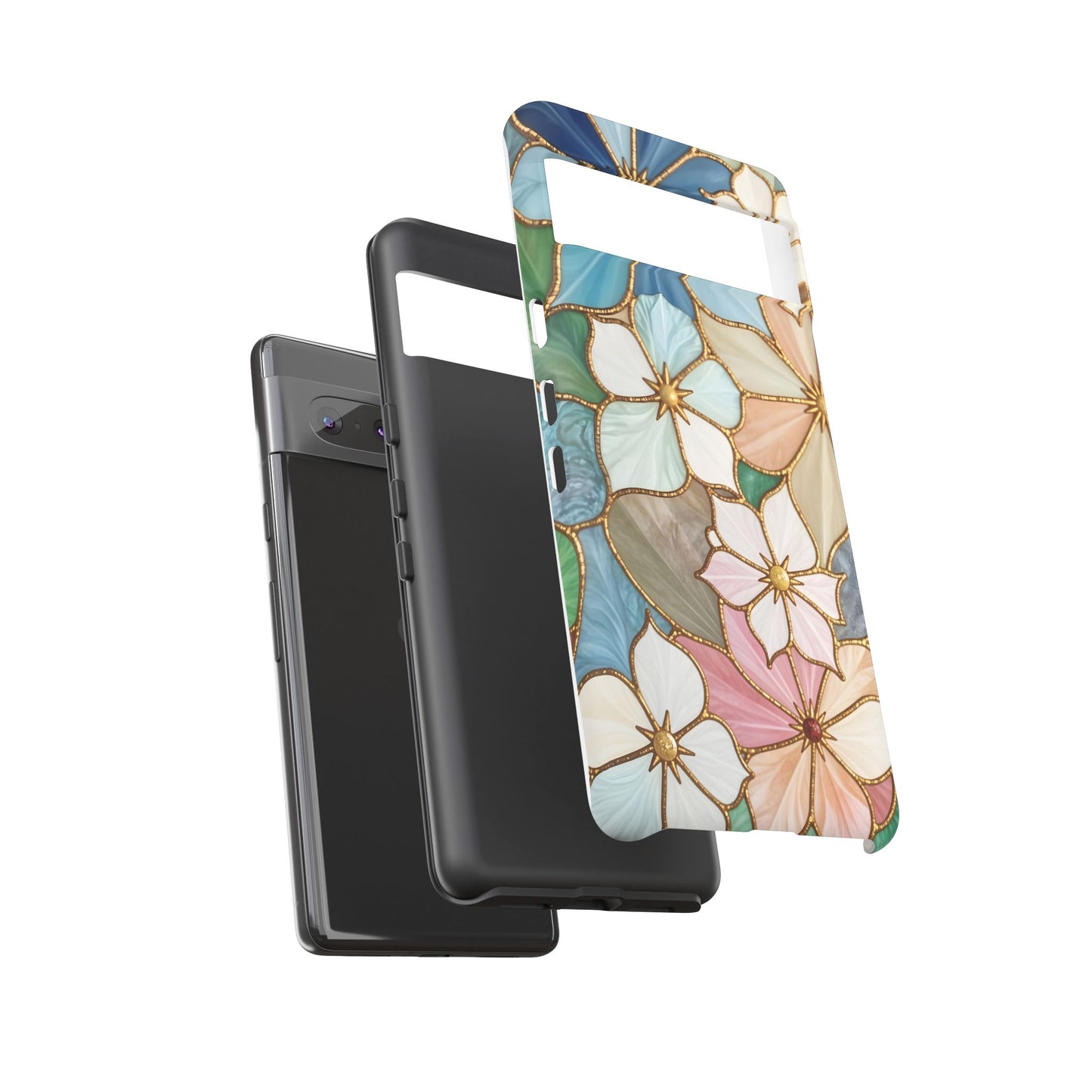 Floral Symphony: Stained Glass Elegance