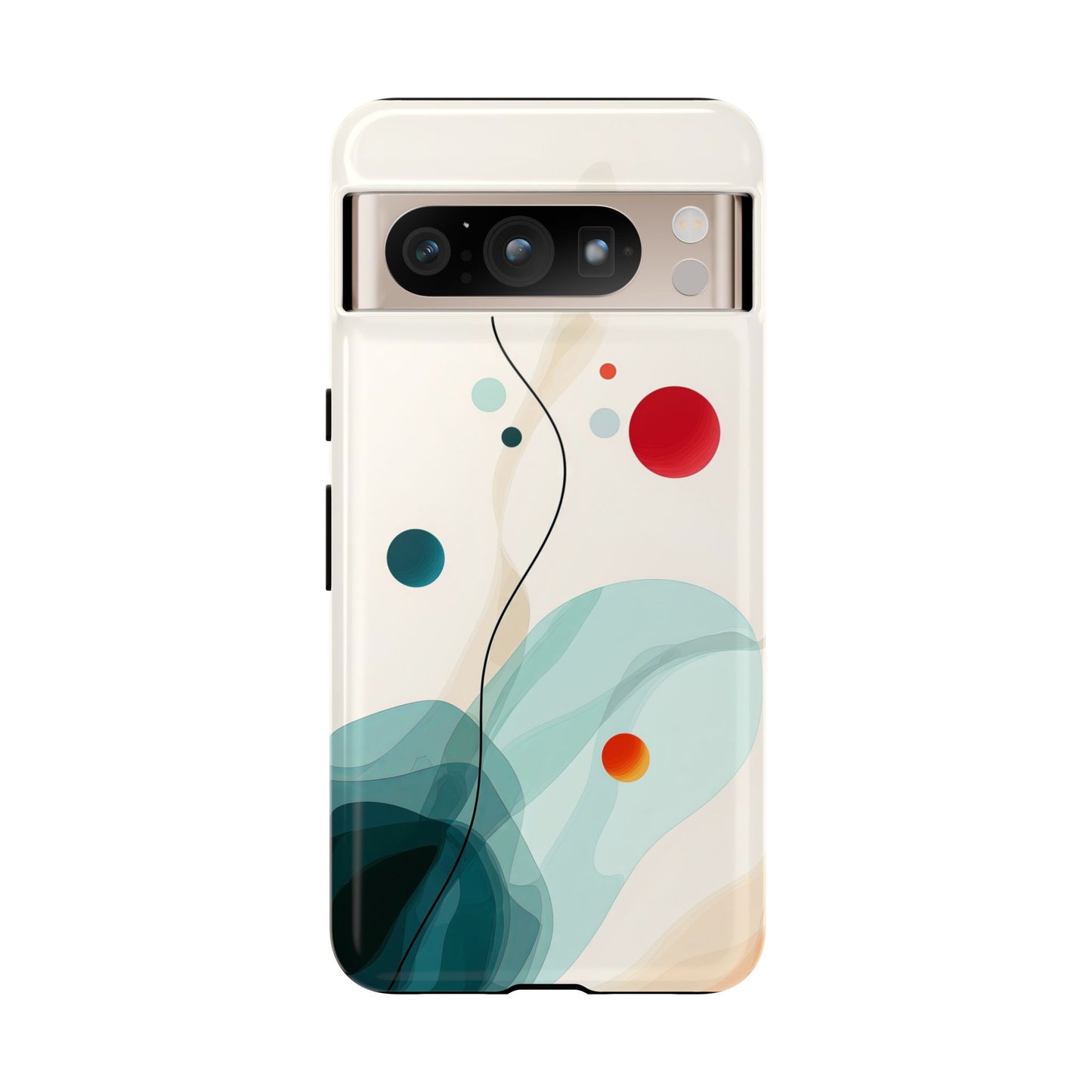 Cosmic Citrus Flow – Abstract Art Phone Case for iPhone, Samsung & Pixel