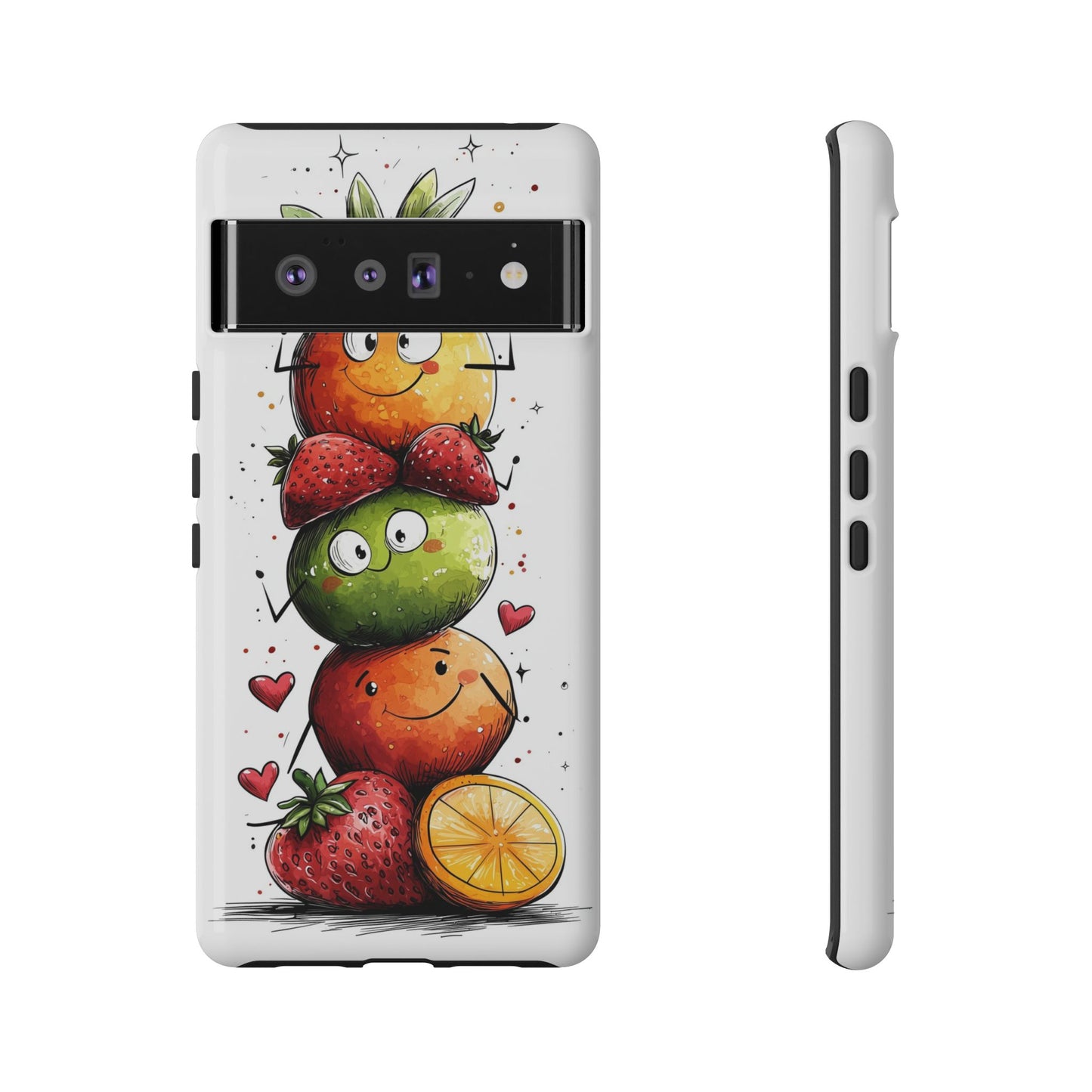 Cute Fruit Stack Phone Case β Fun & Playful Anime Art for iPhone, Google Pixel & Samsung