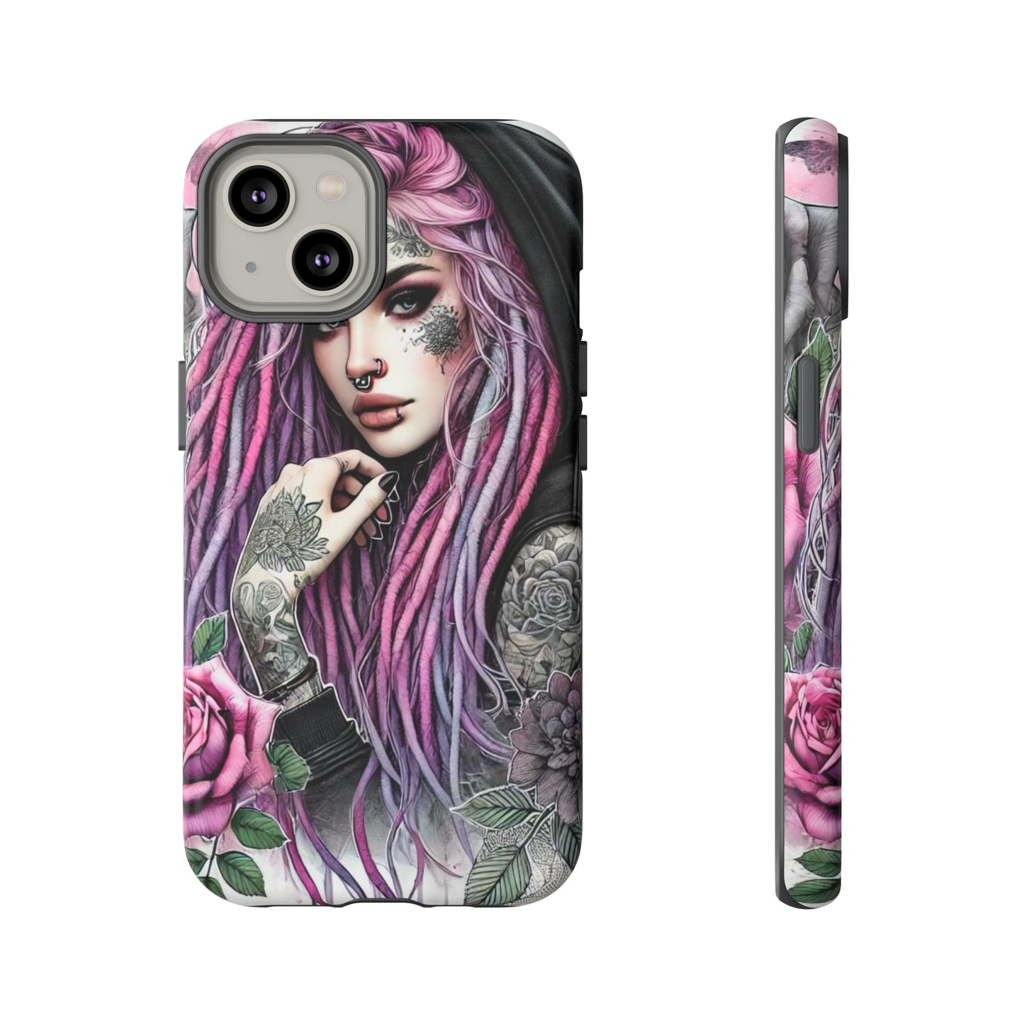 Gothic Rose Tattoo Art Mobile Case