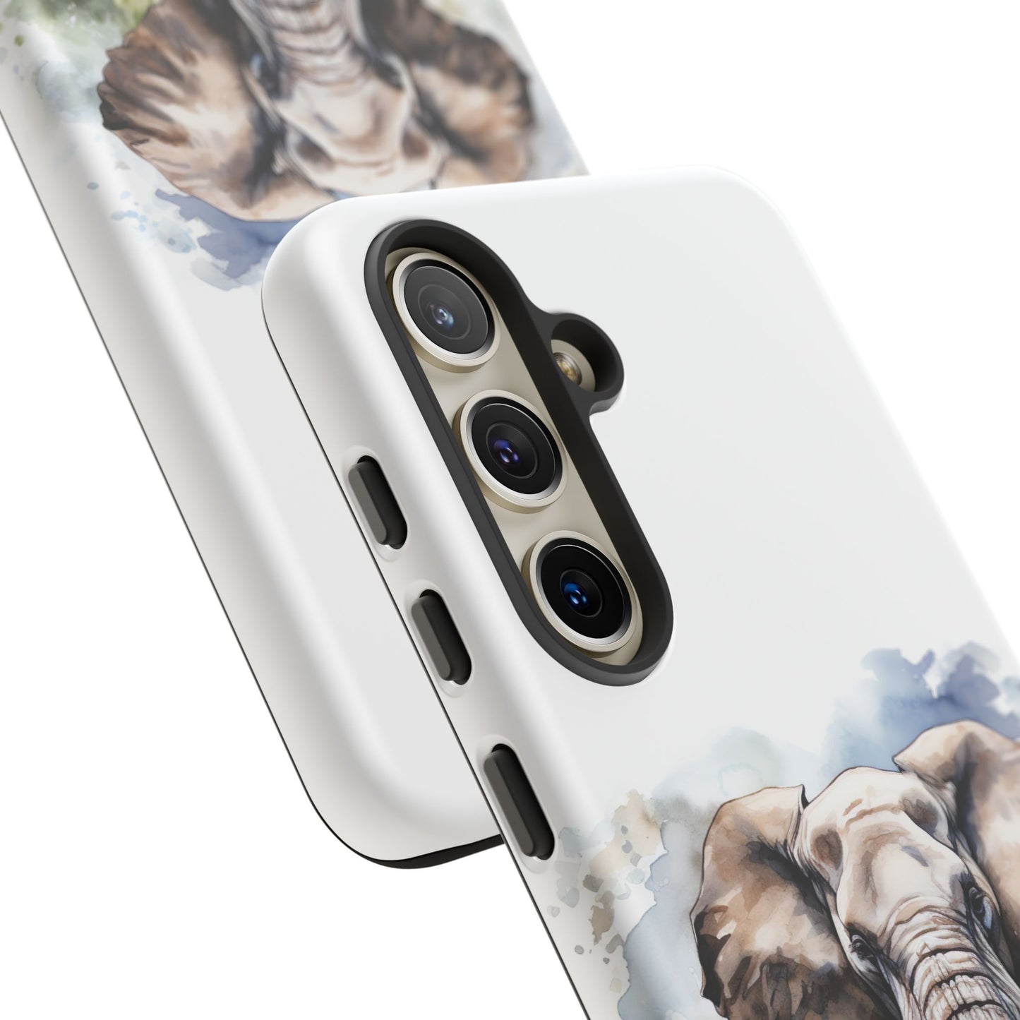 Majestic Watercolor Elephant Mobile Cover – Artistic Wildlife Design
