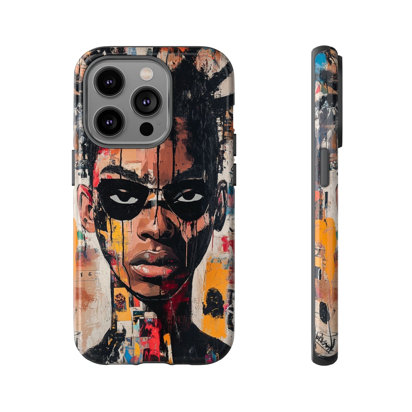 Abstract Graffiti Phone Case – Basquiat Art Inspired - iPhone, Samsung & Google Pixel Cover - Artistic Painting Case, Art Lover Gift
