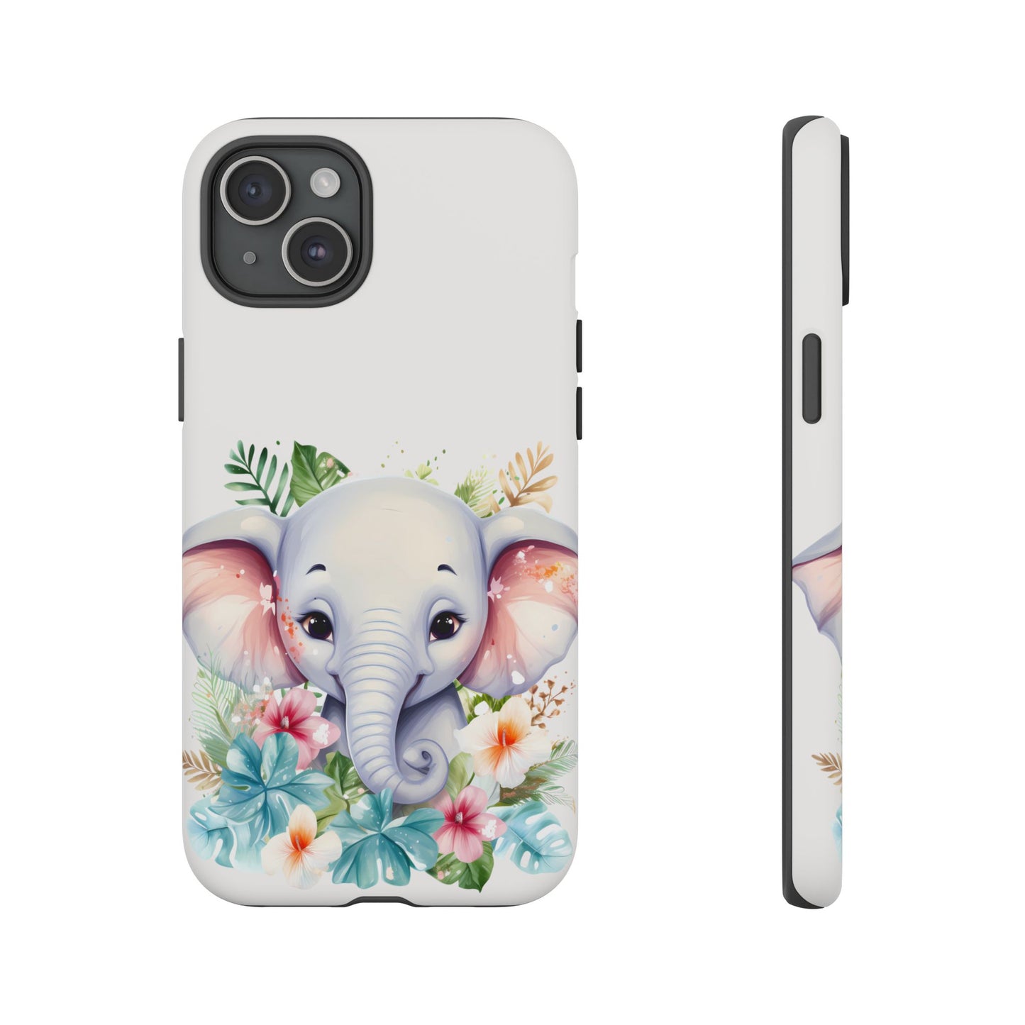 Adorable Baby Elephant Mobile Cover – Floral Fantasy Art