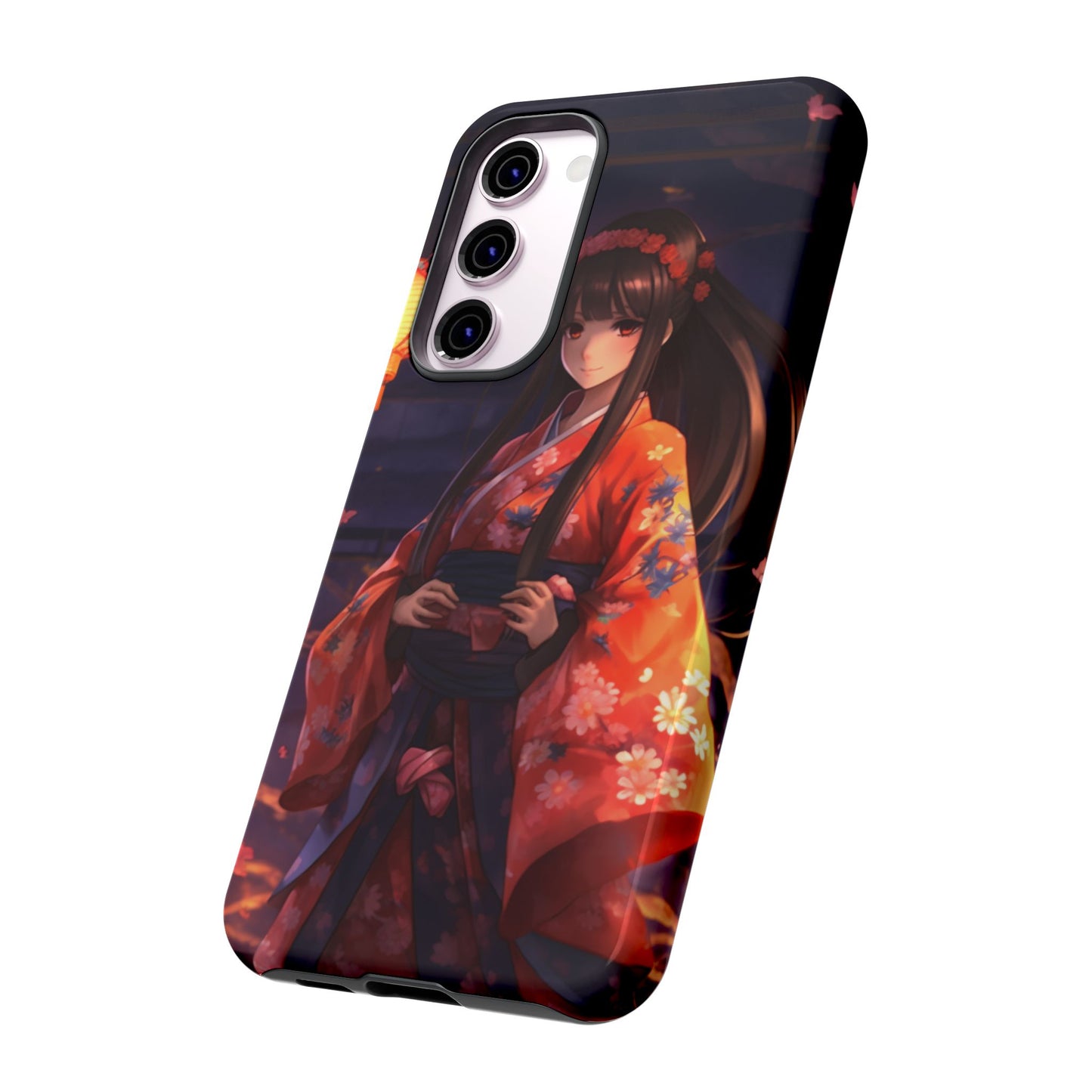 Anime Girl Phone Case - Cute Aesthetic Cover for iPhone, Samsung & Google Pixel, Girly Phone Case, Kawaii Phone Case, Anime Lover Gift