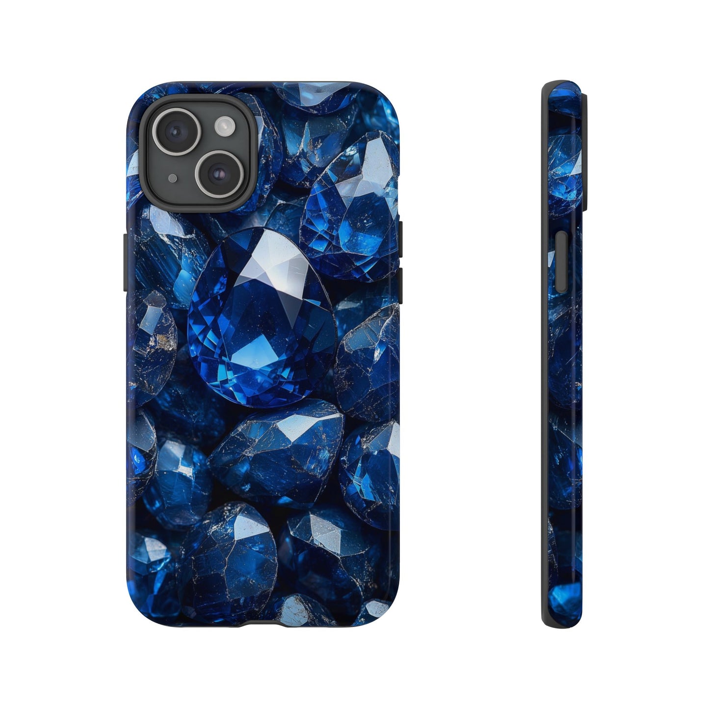 Blue Crystal Aesthetic Phone Case for iPhone, Google Pixel, Samsung