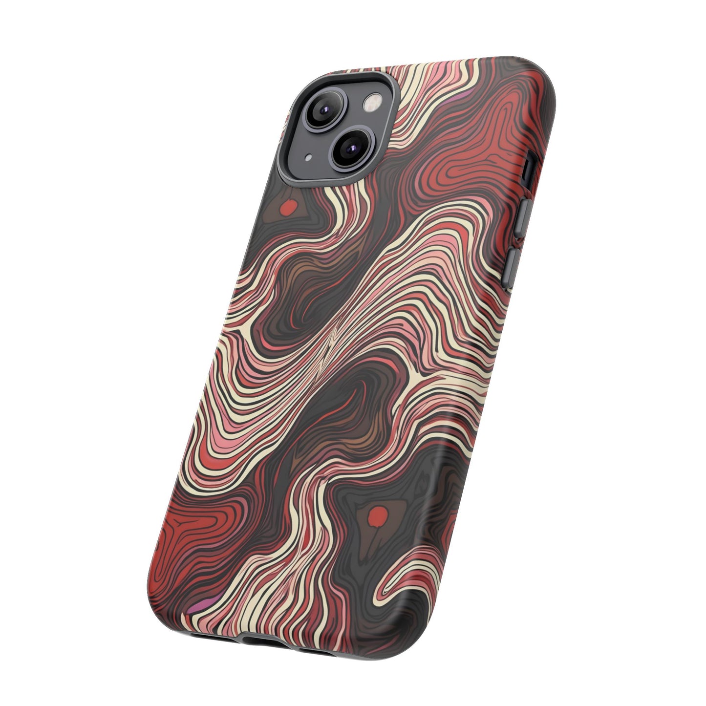 Abstract wavy illusion with swirling lines | Pattern Design