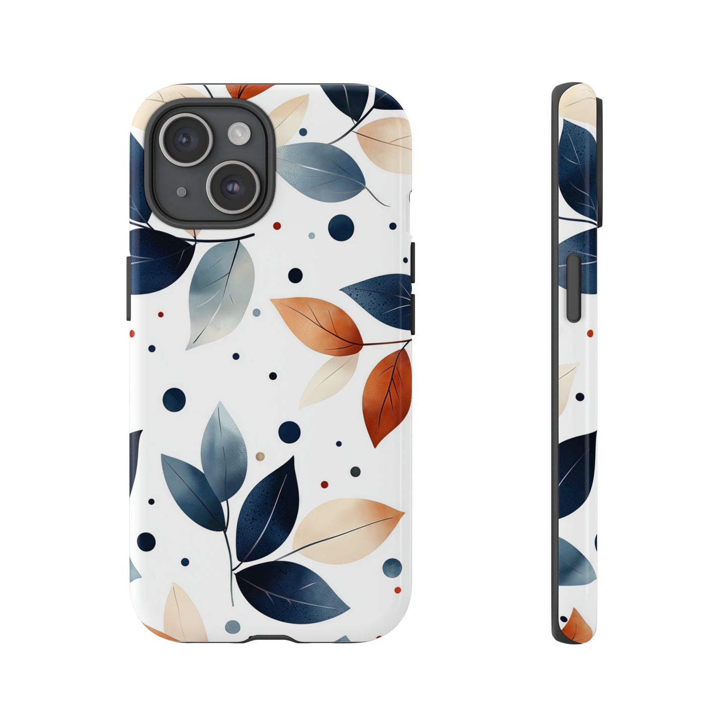Autumn Breeze Leaf Pattern Phone Case | Elegant Botanical Design for iPhone, Samsung & Google Pixel