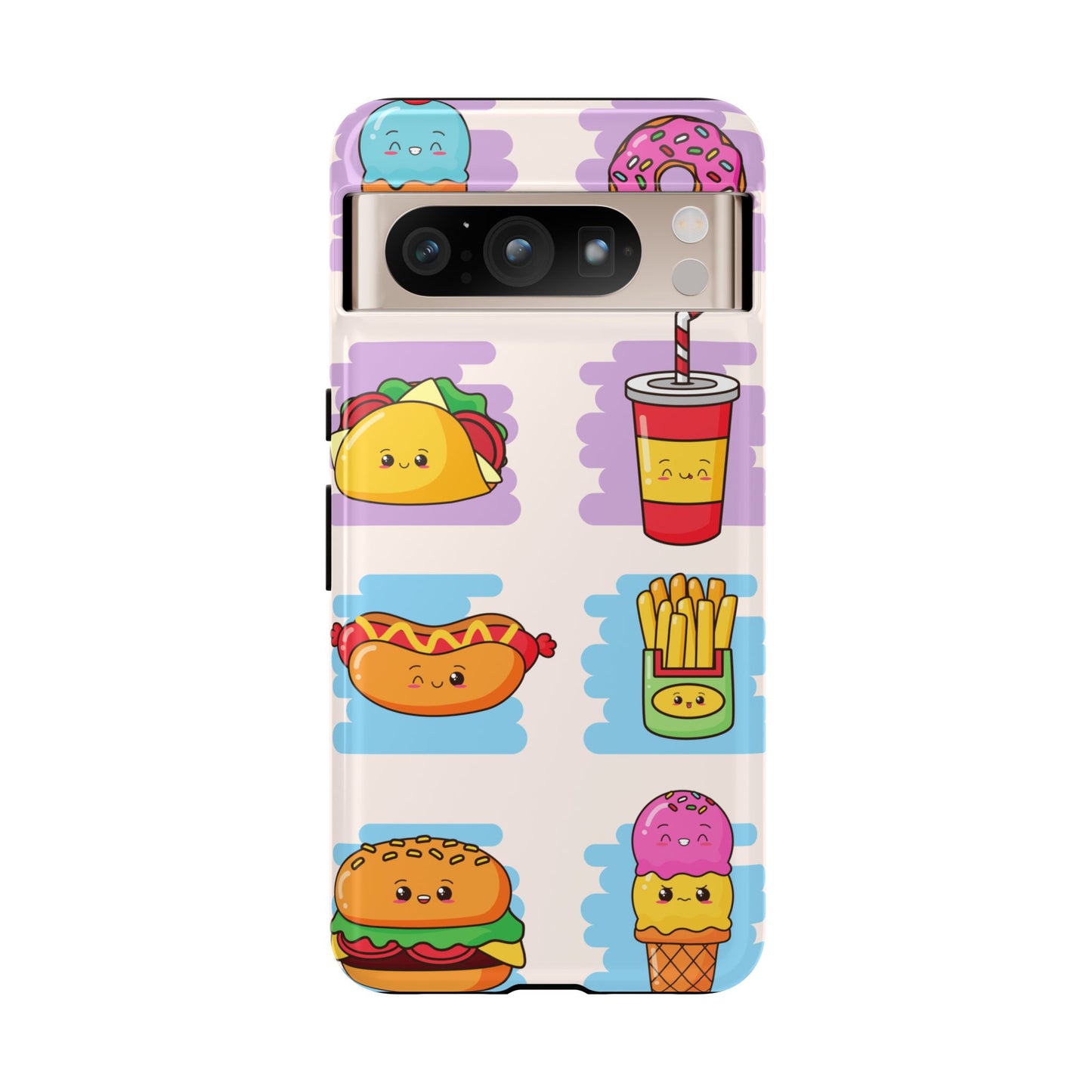Kawaii Fast Food Phone Case β Cute & Fun Design for iPhone, Samsung, Google Pixel