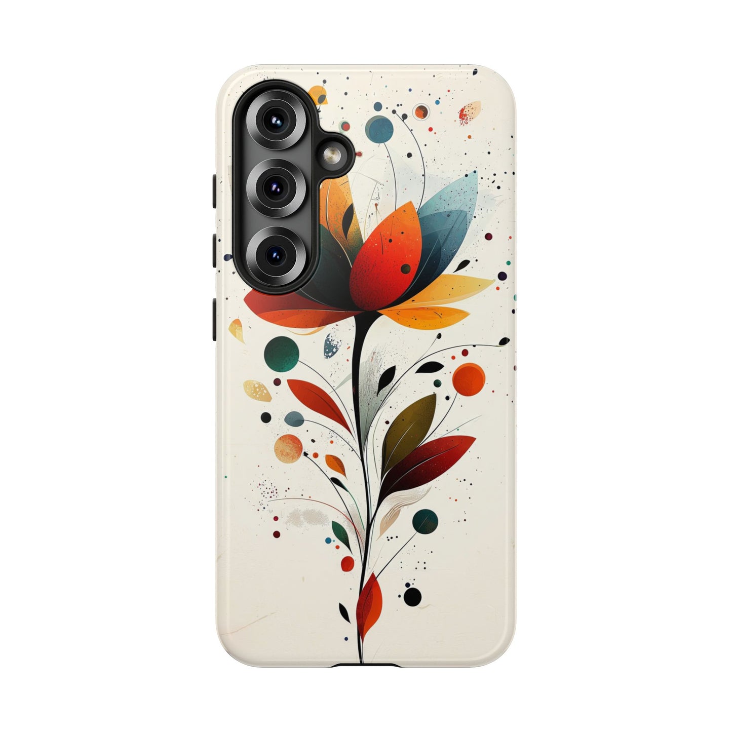 Celestial Petals – Abstract Floral Burst Phone Case for iPhone, Pixel & Samsung