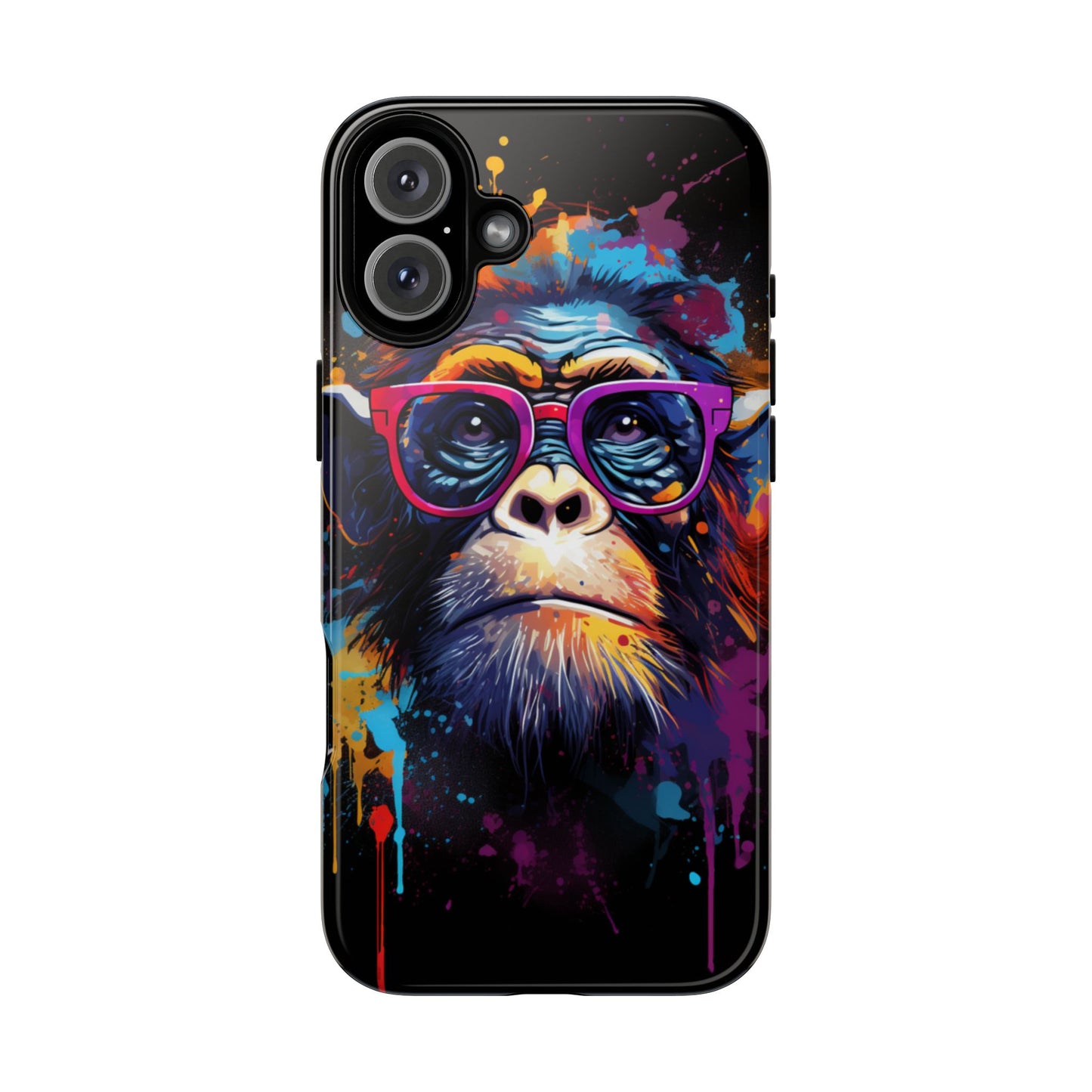 Grafitti Monkey Print Phone Case - iPhone, Samsung & Google Pixel Cover - Artistic Phone Case, Animal Lover Gift