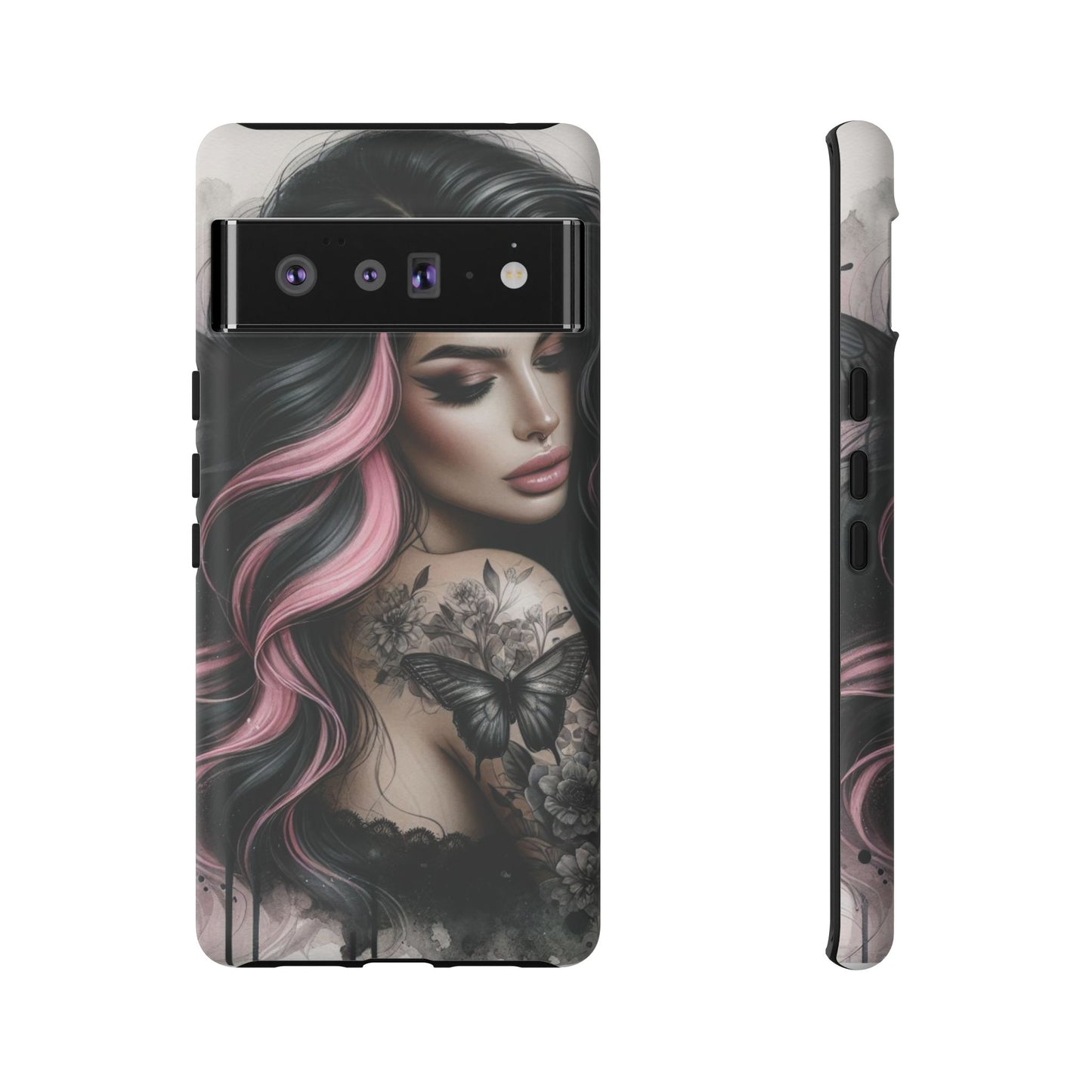 Butterfly Noir – Gothic Beauty & Inked Elegance Mobile Cover