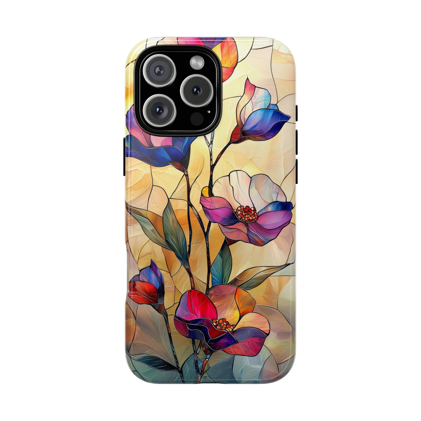 Pastel Garden – Dreamlike Stained Glass Phone Case for iPhone, Samsung & Pixel