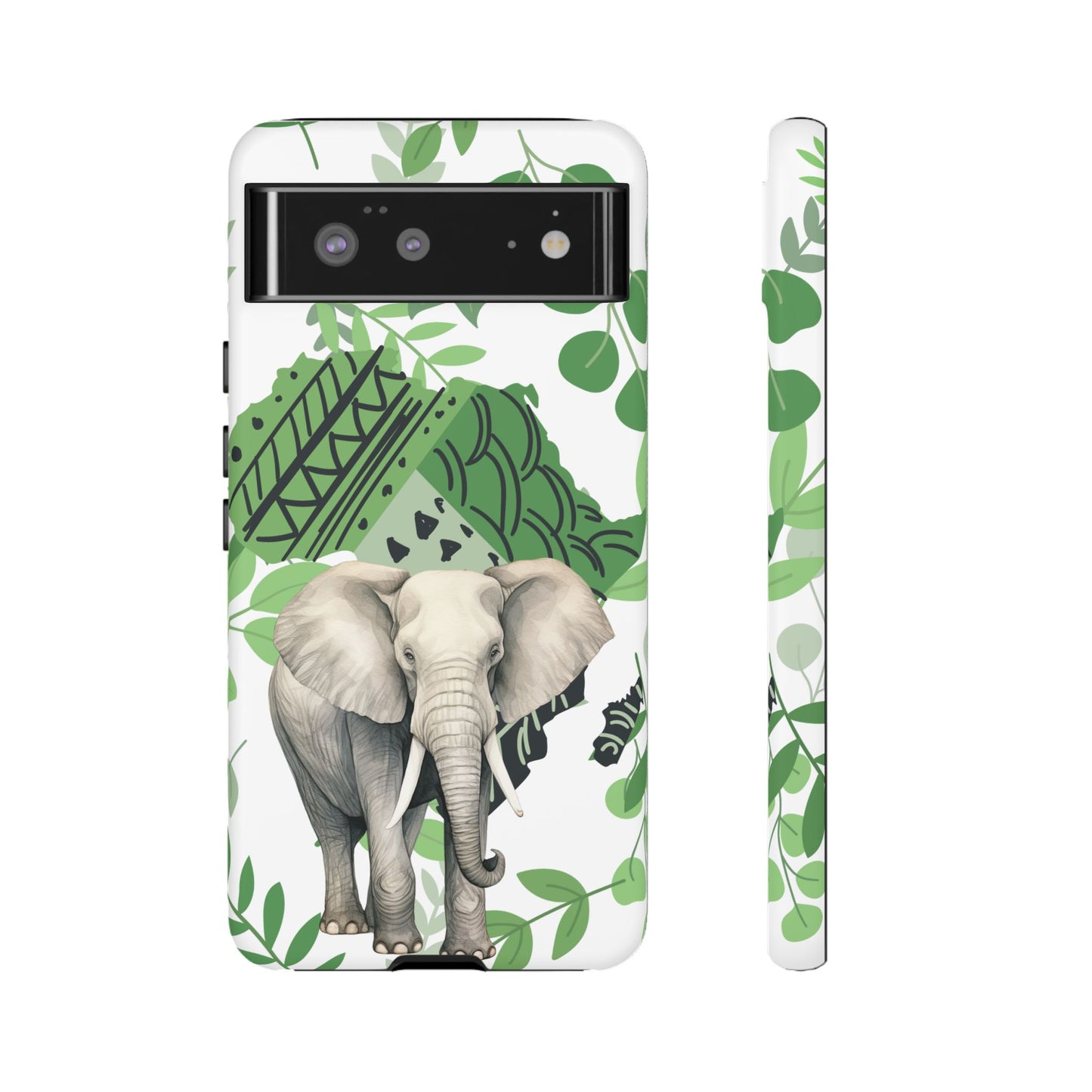 Tropical Elephant Mobile Cover – Nature-Inspired Boho Art