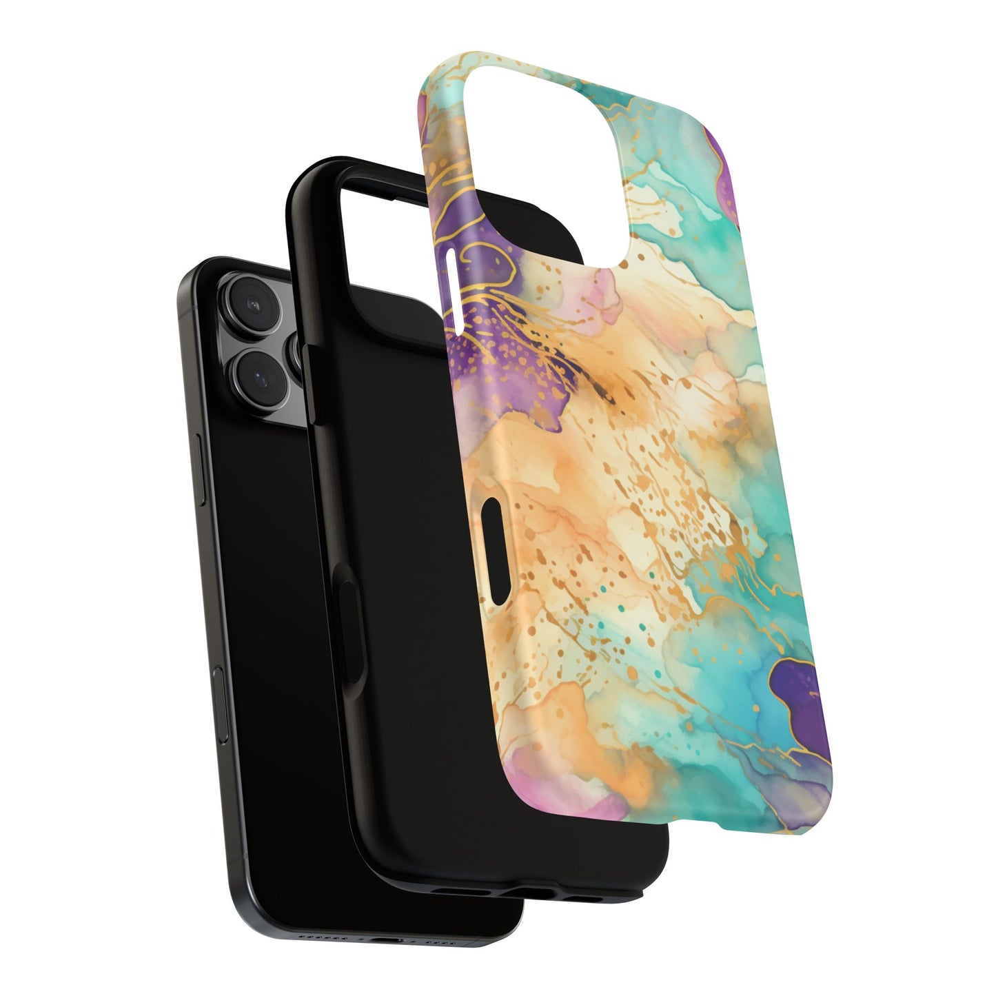 Golden Aura Abstract Watercolor Mobile Case