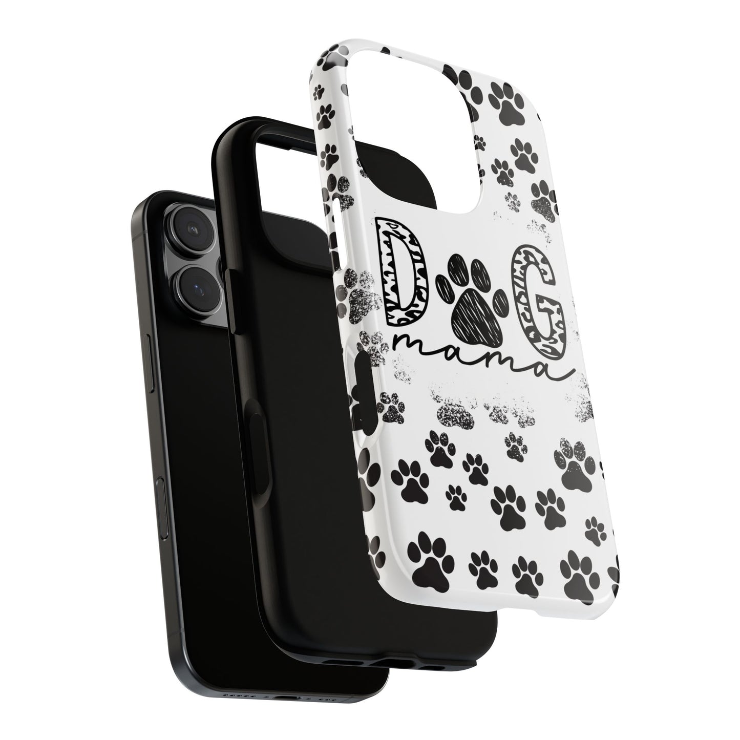 Dog Mama Phone Case for iPhone, Samsung & Google Pixel, Paw Print Phone Cover, Furry Friend Phone Case, Dog Owner/Pat Parents/Dog Mom Gifts