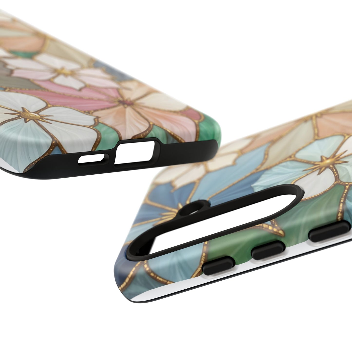 Floral Symphony: Stained Glass Elegance