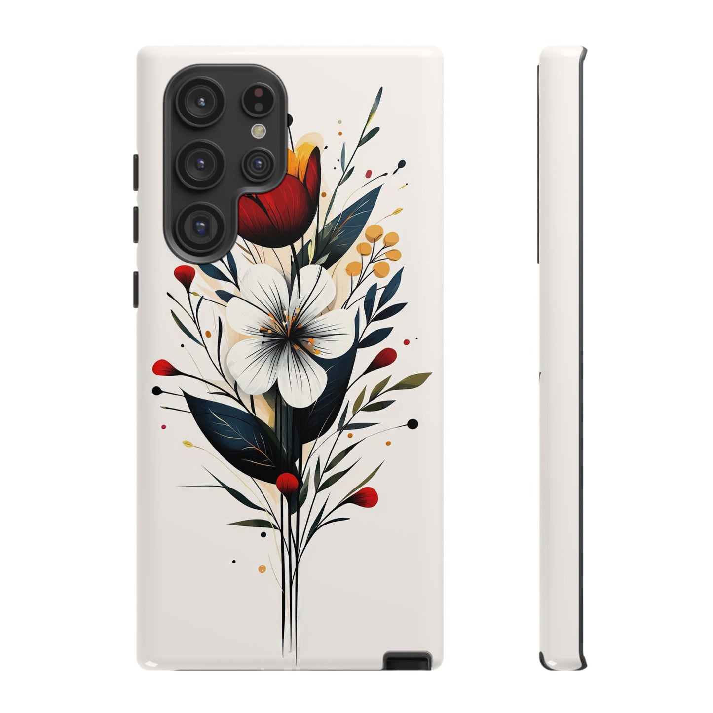 Wild Bloom – Minimal Floral Phone Case for iPhone, Pixel & Samsu
