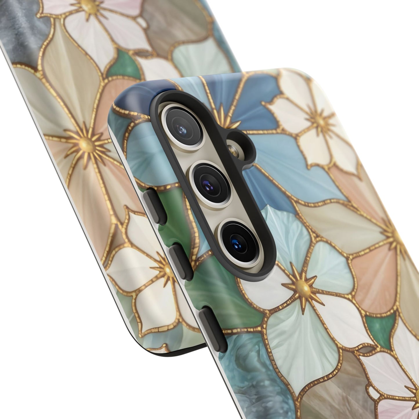 Floral Symphony: Stained Glass Elegance