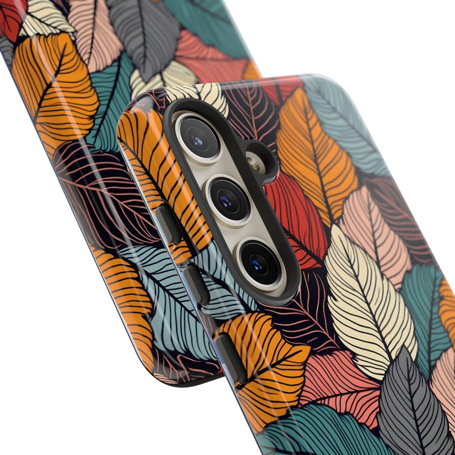 Colorful Abstract Leaves Pattern Design