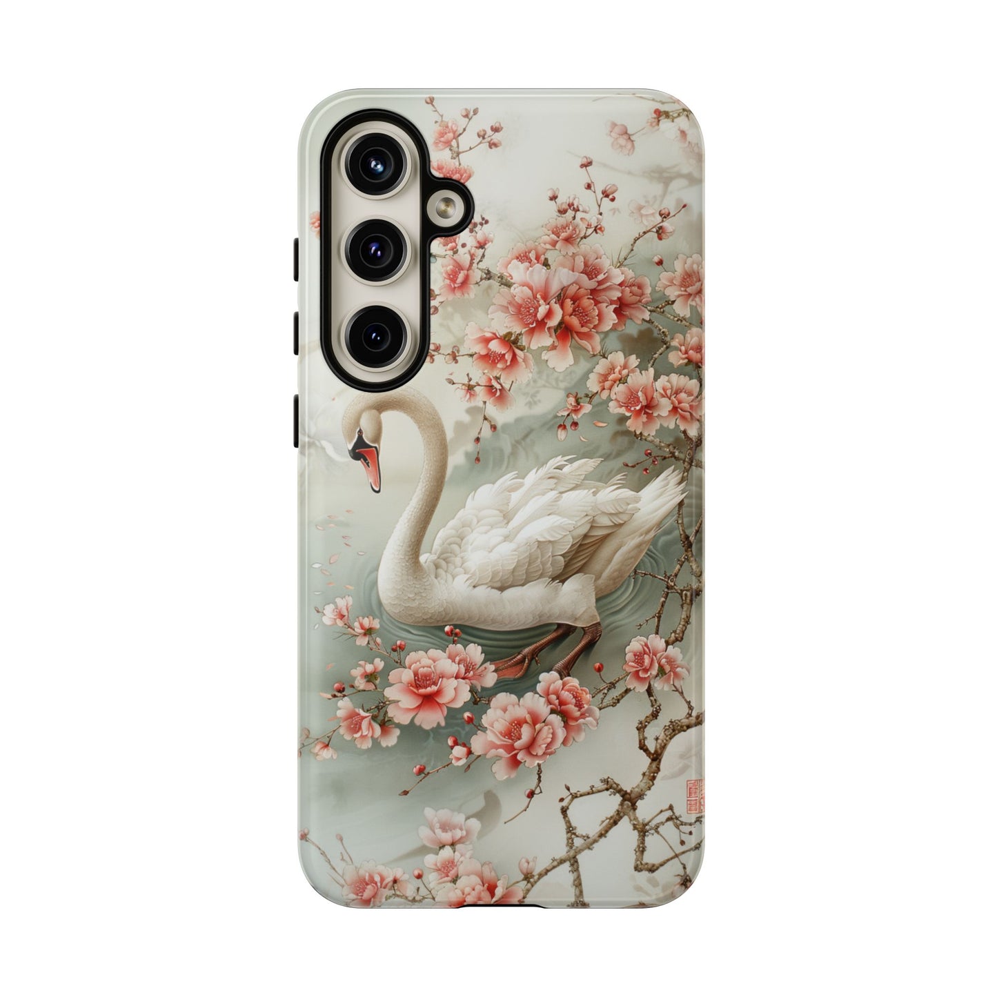 Floral Swan Phone Case β Bird Phone Case, Elegant & Protective for iPhone, Samsung & Google Pixel