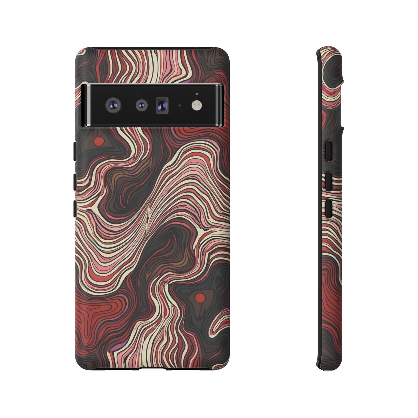 Abstract wavy illusion with swirling lines | Pattern Design