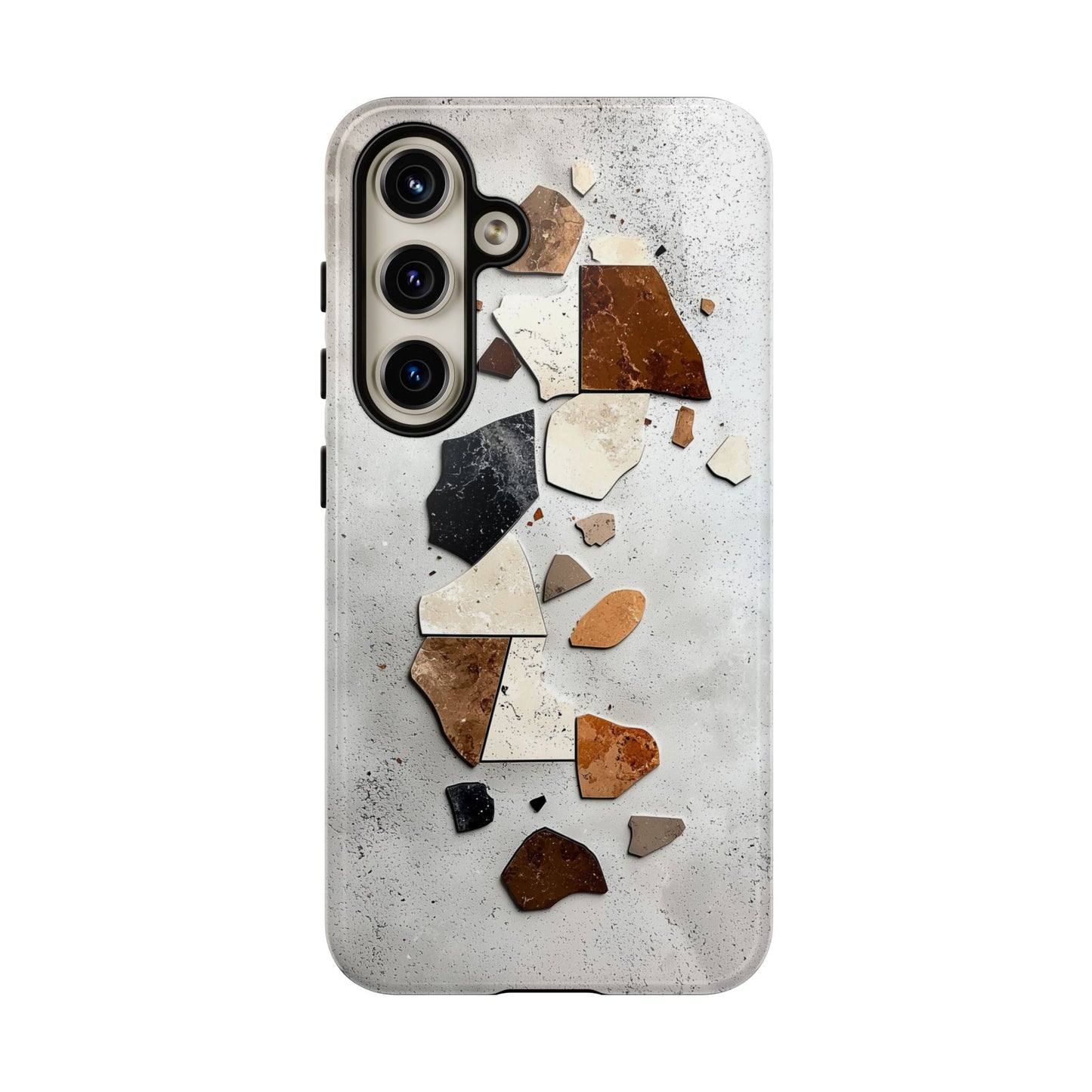 Modern Terrazzo Fragments Phone Case β Earthy & Minimalist for iPhone, google Pixel & Samsung