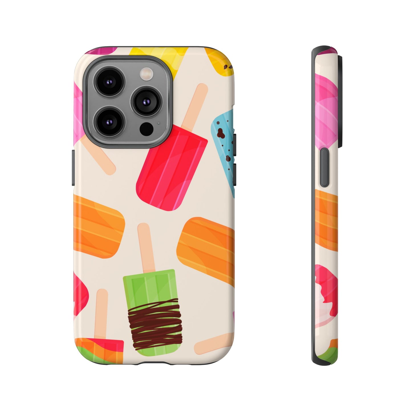 Colorful Popsicle Pattern Phone Case for iPhone, Google Pixel, Samsung