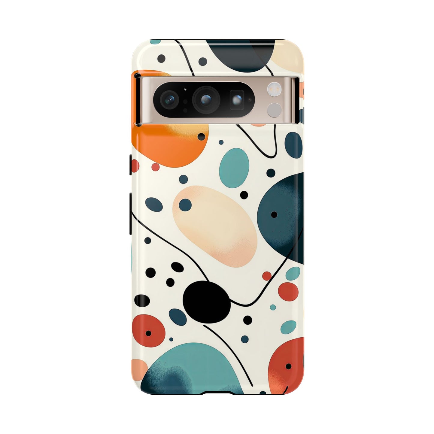 Retro Pop Pebbles – Abstract Vibe Phone Case for iPhone, Samsung & Pixel