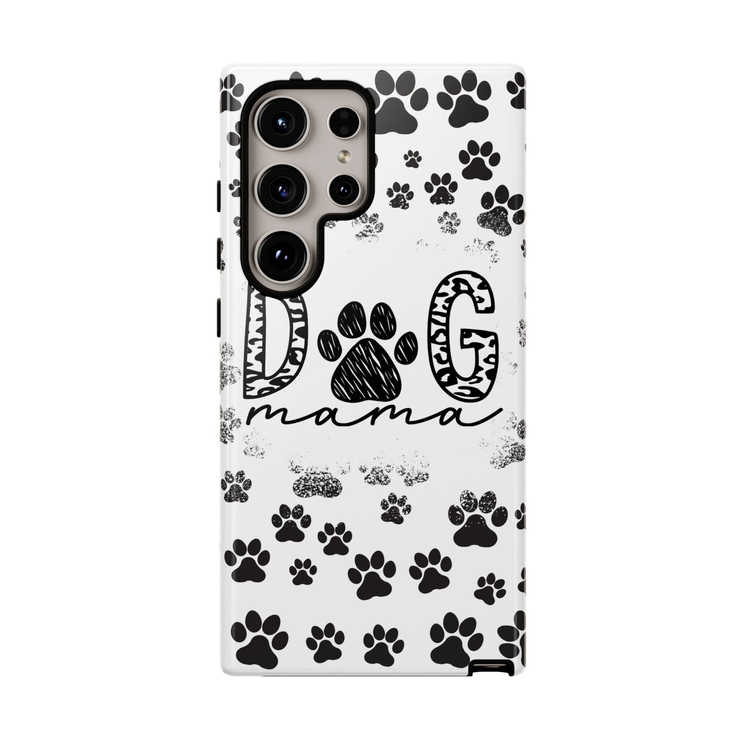 Dog Mama Phone Case for iPhone, Samsung & Google Pixel, Paw Print Phone Cover, Furry Friend Phone Case, Dog Owner/Pat Parents/Dog Mom Gifts