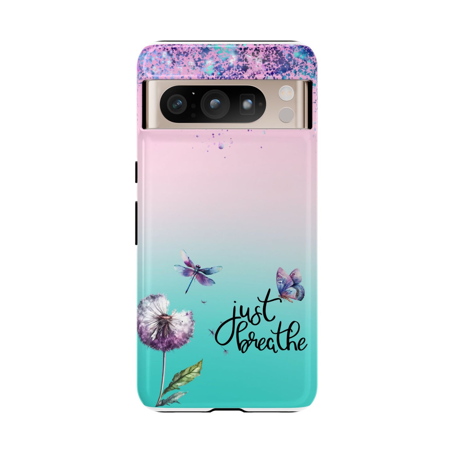 Just Breathe Phone Case - Aesthetic Minimalist Cover for iPhone, Samsung & Google Pixel