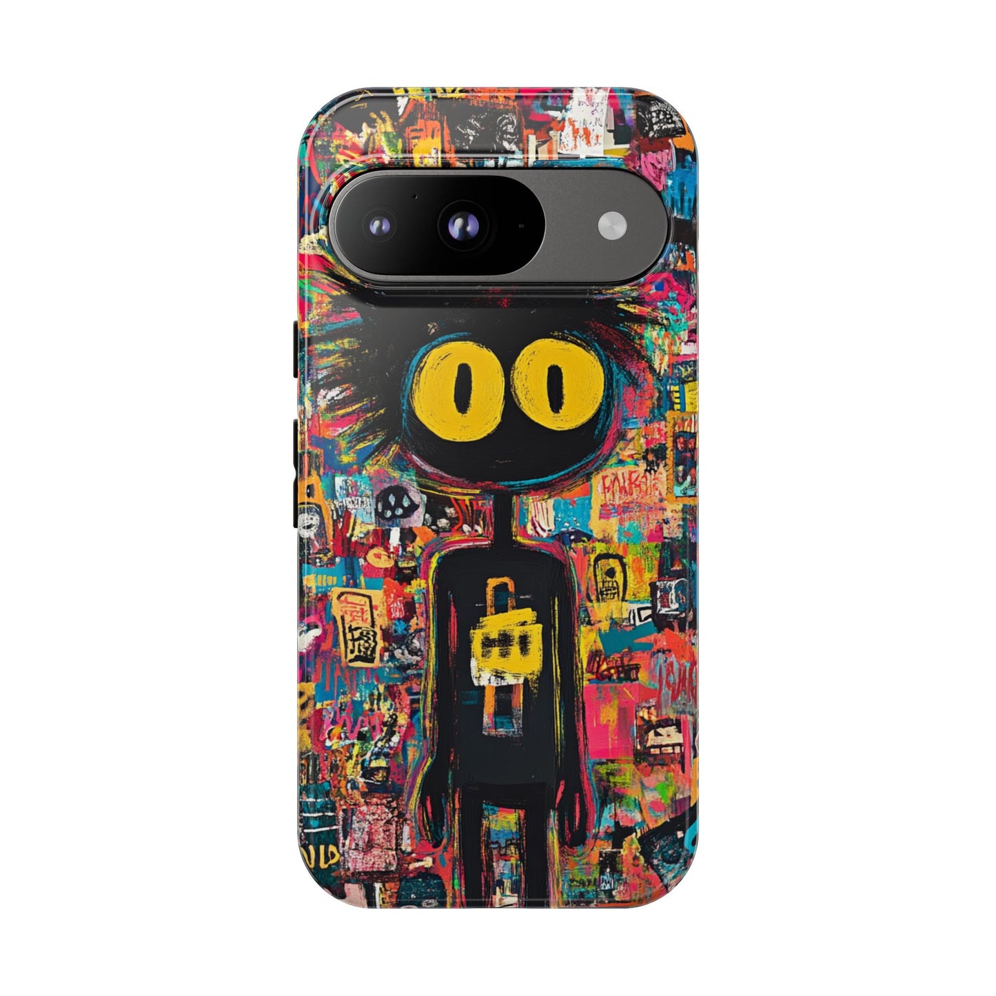 Urban Art iPhone Case – Basquiat Graffiti Style Cover - iPhone, Samsung & Google Pixel Cover - Artistic Painting Case, Art Lover Gift
