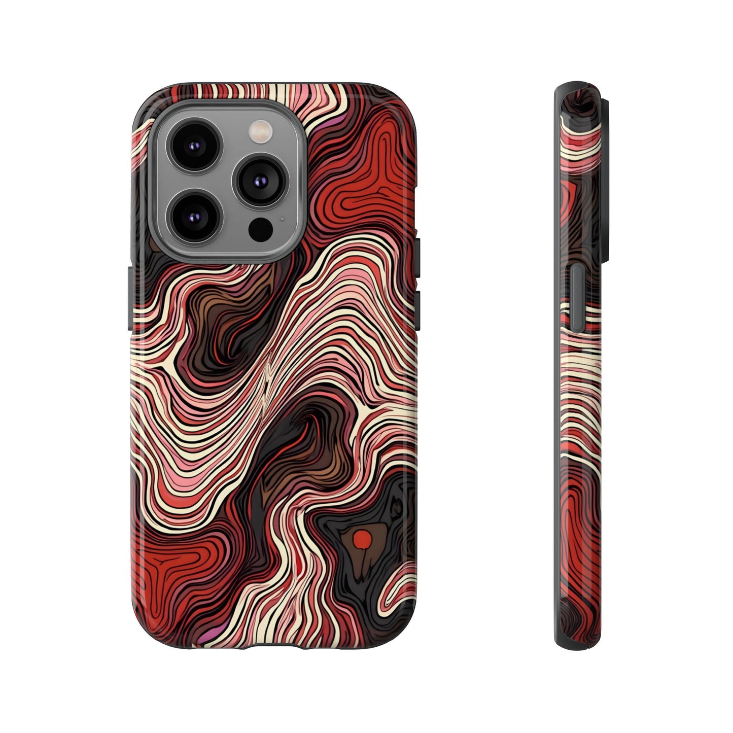 Abstract wavy illusion with swirling lines | Pattern Design