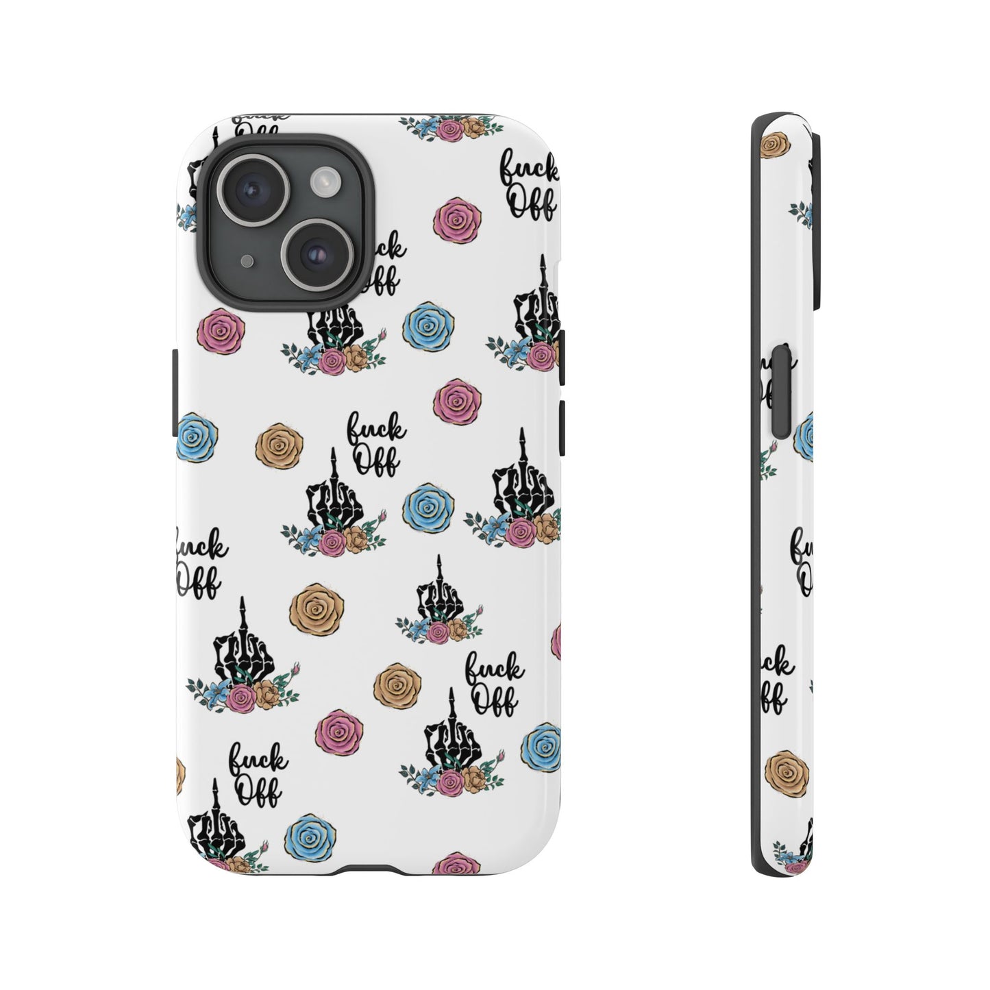 Skeleton Hand Middle Finger Phone Case β Badass Gothic Cover for iPhone, Samsung & Google Pixel