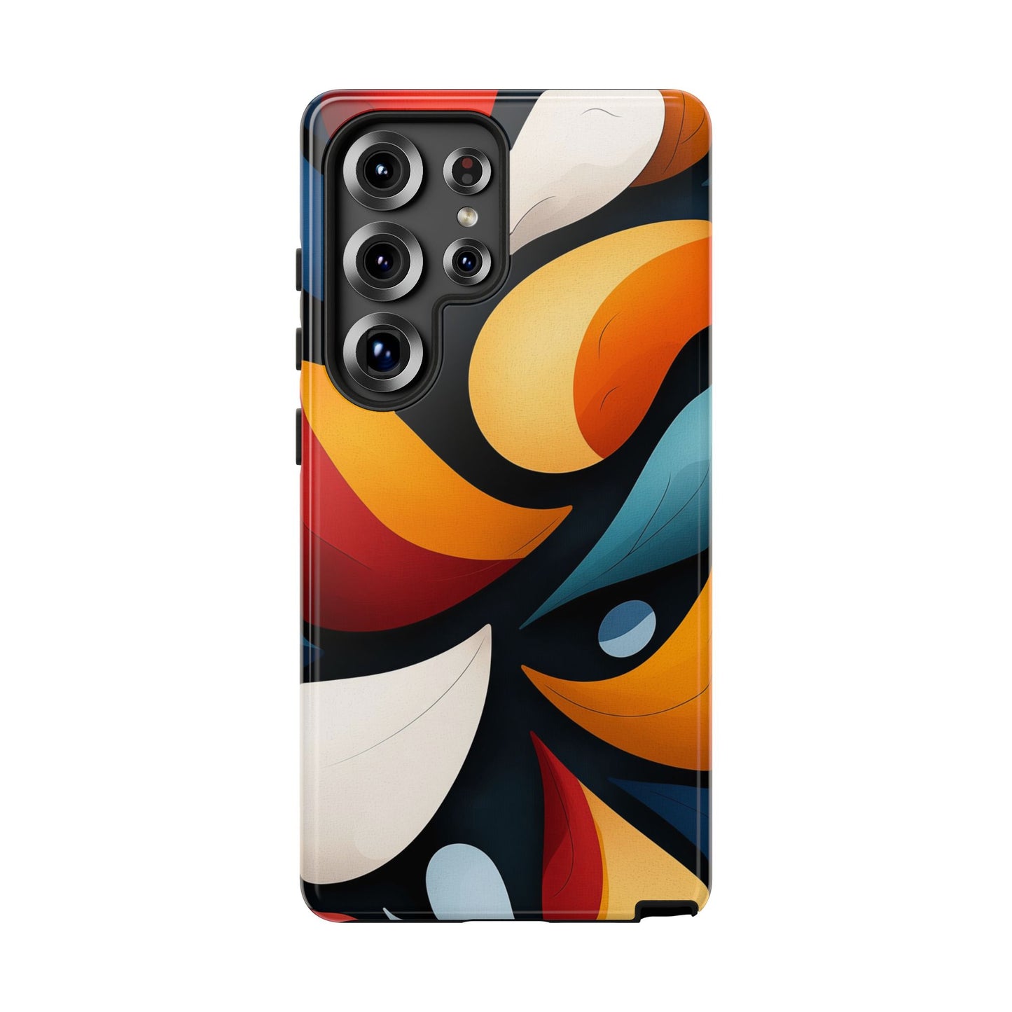 Petal Drift – Modern Abstract Leaf Pattern Phone Case for iPhone, Samsung & Pixel