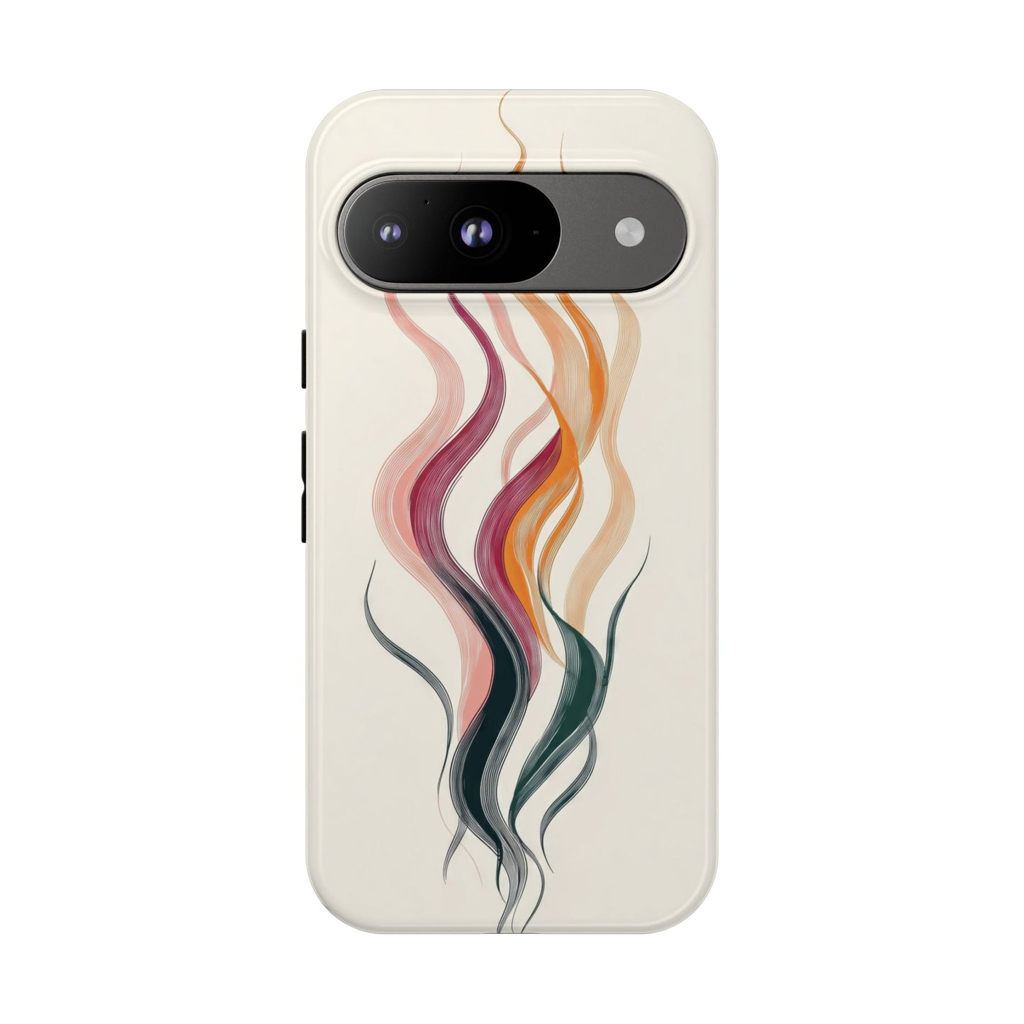 Whispering Waves – Elegant Line Art Abstract Phone Case for iPhone, Samsung & Pixel