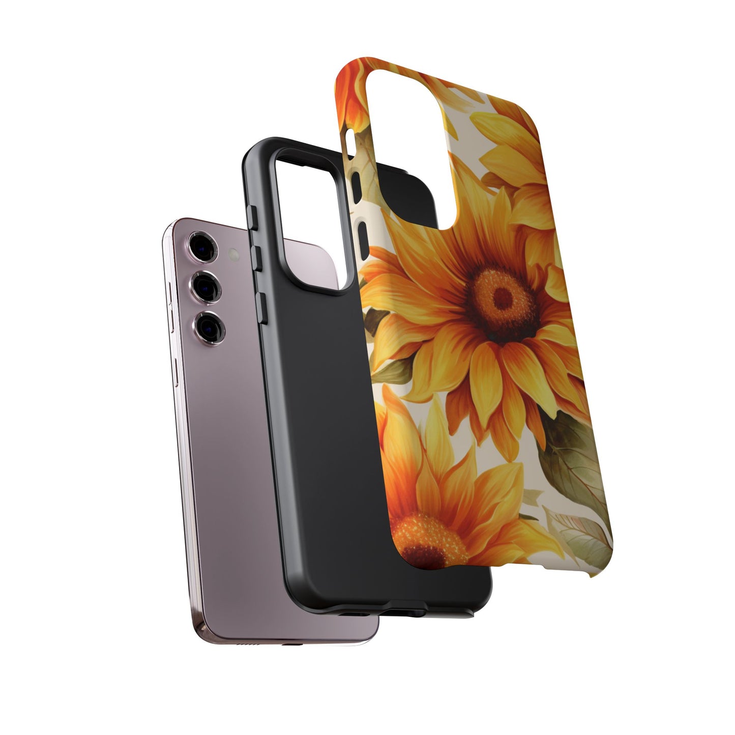Golden Sunflower Glow Mobile Case – Radiant & Elegant