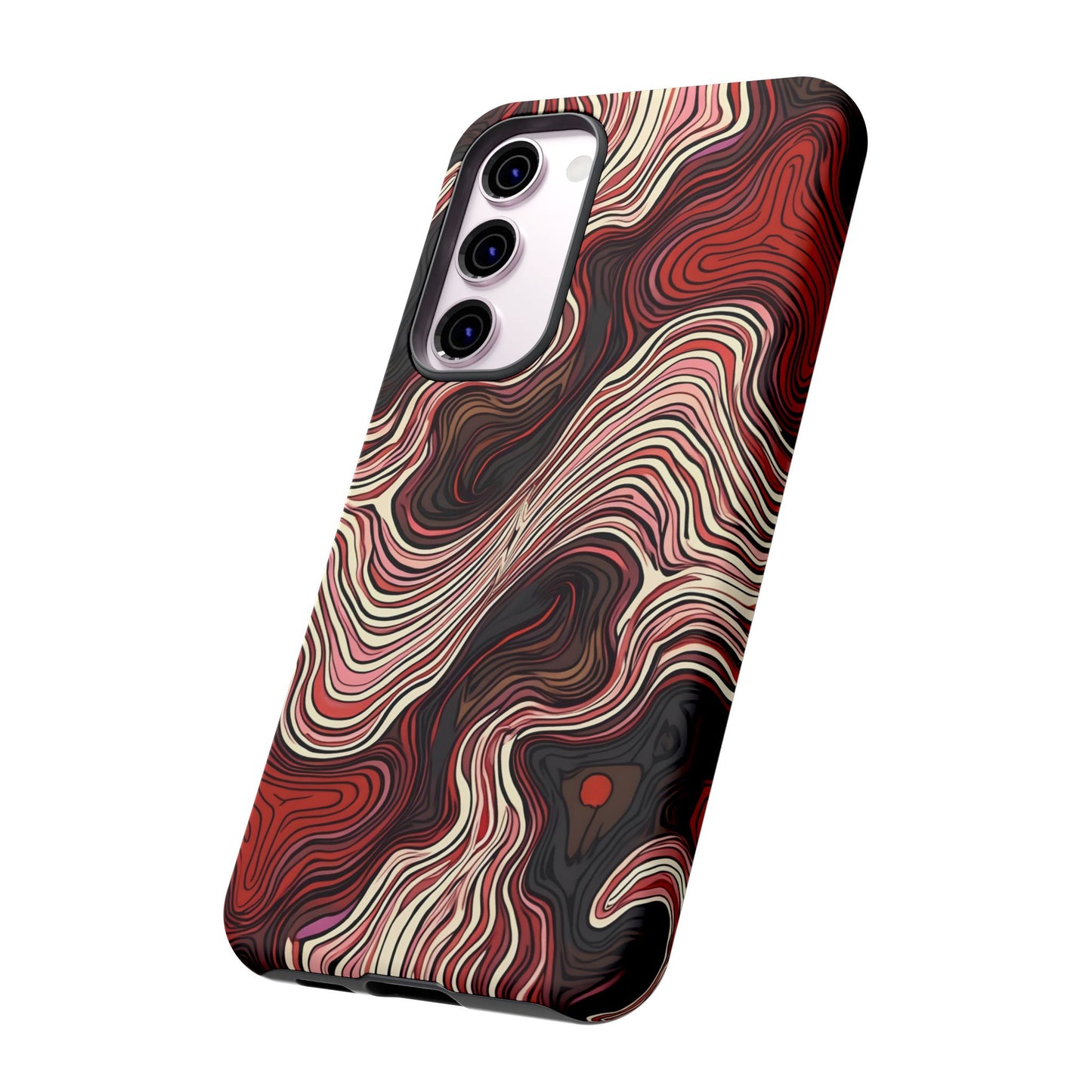 Abstract wavy illusion with swirling lines | Pattern Design