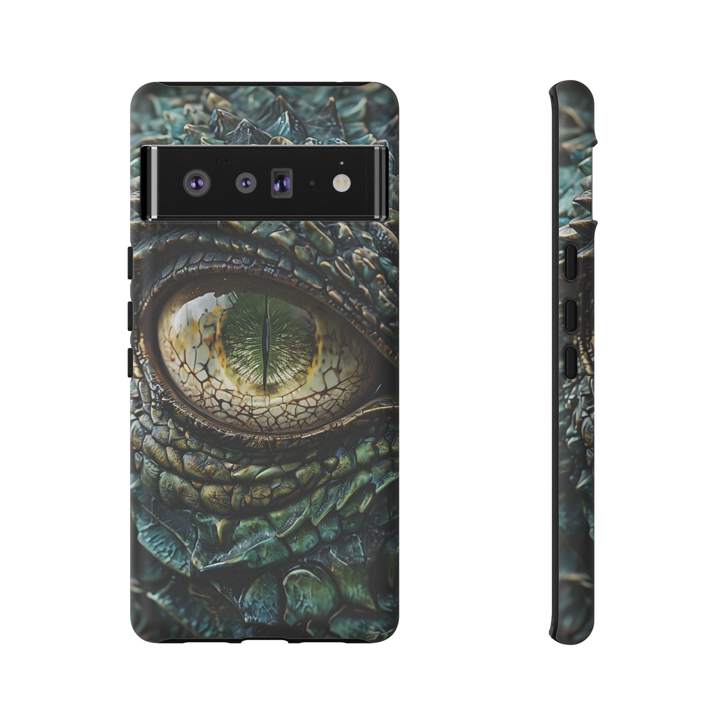 A Dragon's Eye With Intricate Scales phone case design.